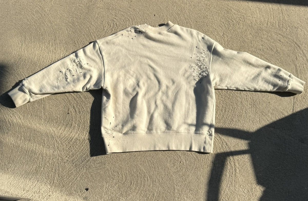 Palm Angels Palm Angels Logo Distressed Sweatshirt Size US S / EU 44-46 / 1 - 2 Thumbnail