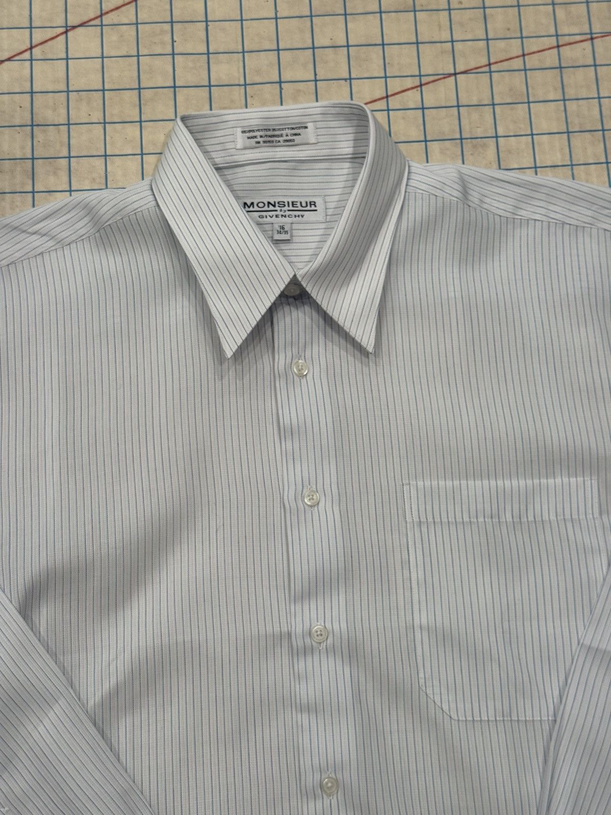 Givenchy NWT Vintage Givenchy Monsieur Vertical Striped Button Up 16 Size US XL / EU 56 / 4 - 6 Thumbnail