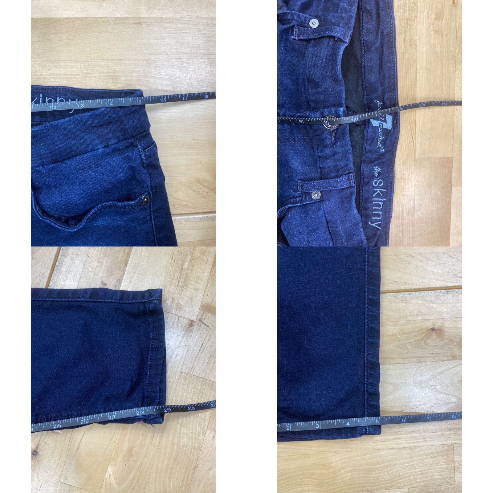 7 For All Mankind 7 for all Mankind Jeans Skinny Womens 31 Blue Casual Ankle Stretch #8059 Size 24" / US 00 / IT 34 - 8 Thumbnail