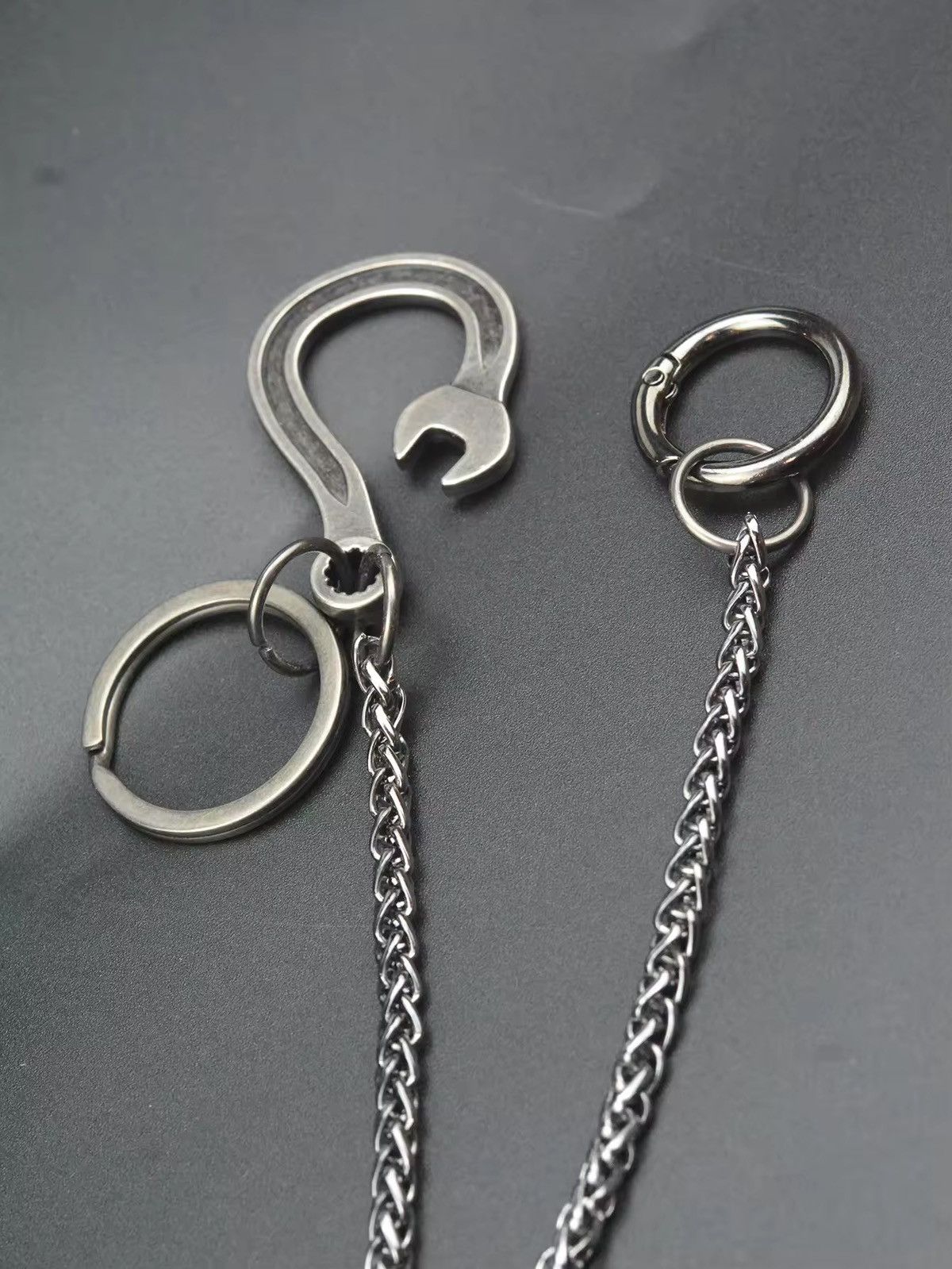 Other Dark Punk Chunky Gunmetal Trousers chain Size ONE SIZE - 3 Thumbnail