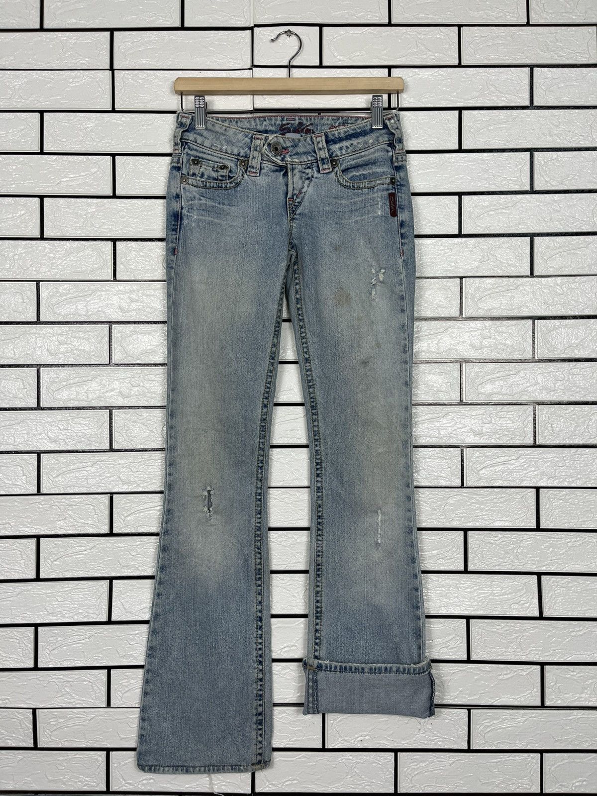 Silver Jeans Co. Vintage Silver Jeans Workwear Denim Size 26" / US 2 / IT 38 - 11 Thumbnail
