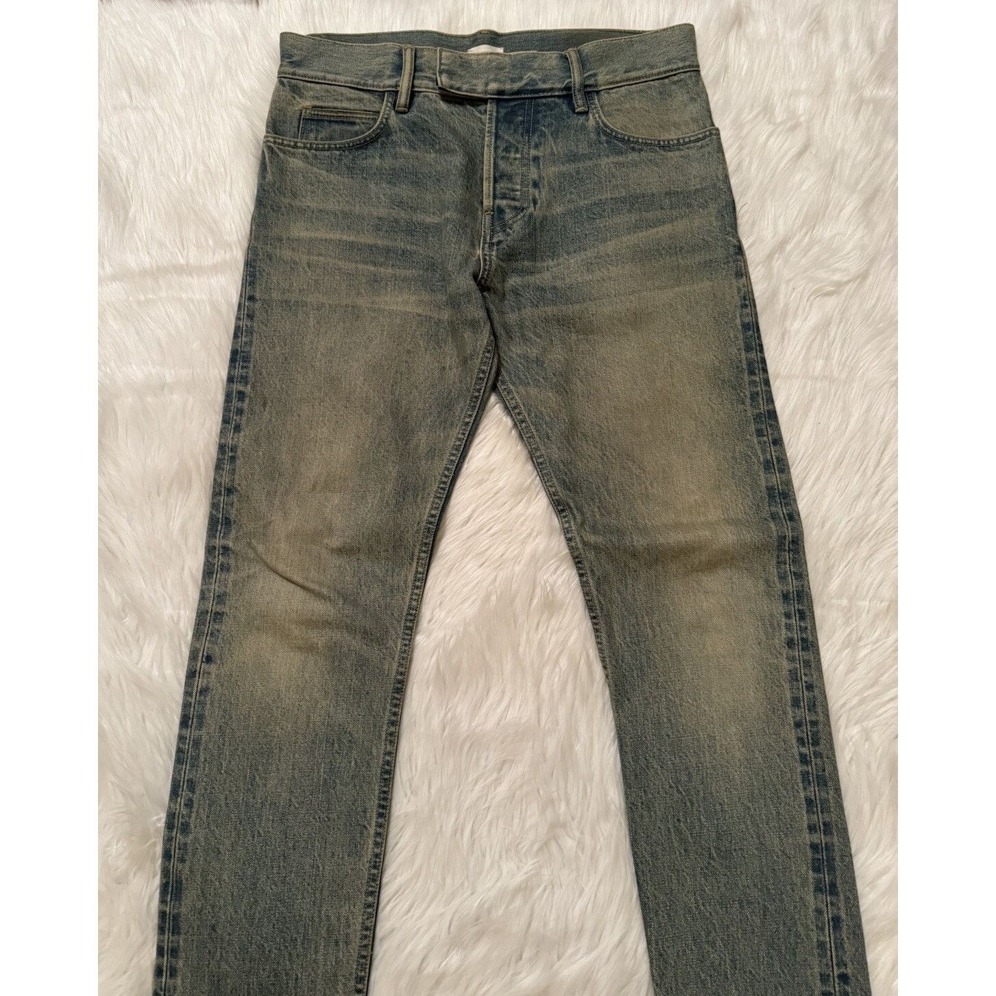 Ermenegildo Zegna × Fear of God Fear Of God x Ermenegildo Zegna Denim Jeans Light Blue 32 Size US 32 / EU 48 - 4 Thumbnail