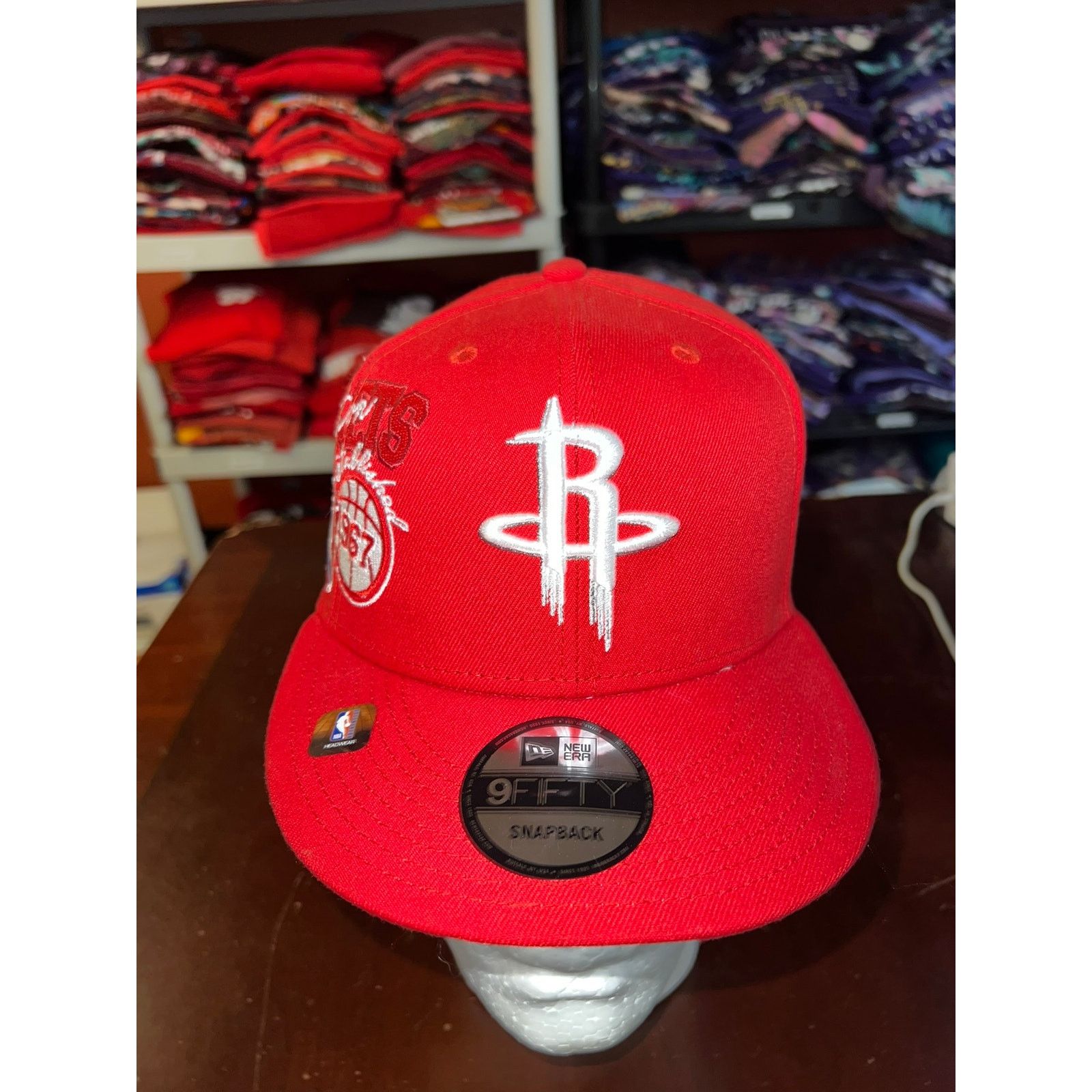 New Era New Era Houston Rockets Hat 9Fifty NBA Back Half Team Cap Size ONE SIZE - 2 Thumbnail