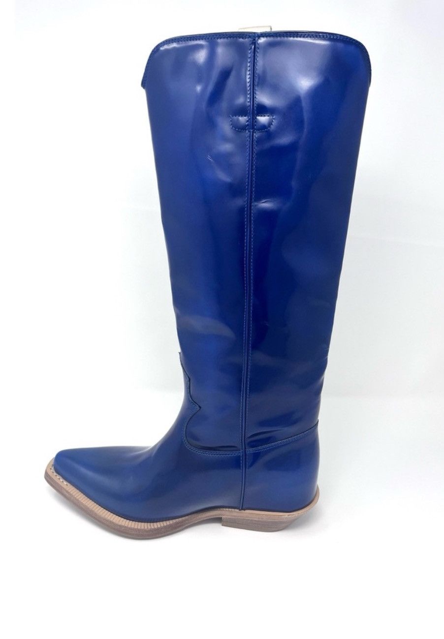 Chloe CHLOÉ Nellie Tall Western Majestic Blue Boots Sz. 6 US Size US 6 / IT 36 - 4 Thumbnail