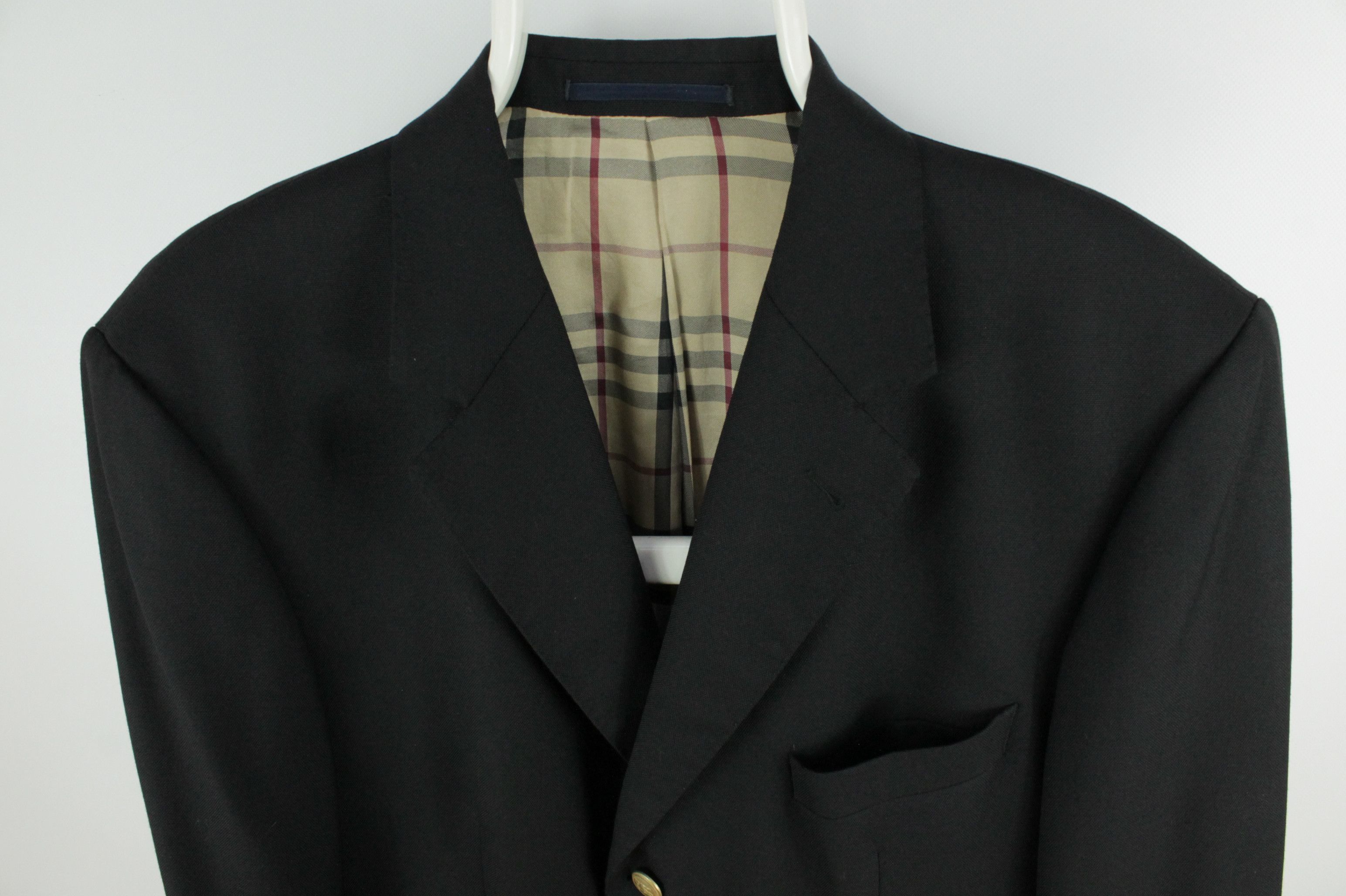Burberry Burberry Nova Check Lining Gold BTN Black Blazer Jacket Size US L / EU 52-54 / 3 - 2 Thumbnail