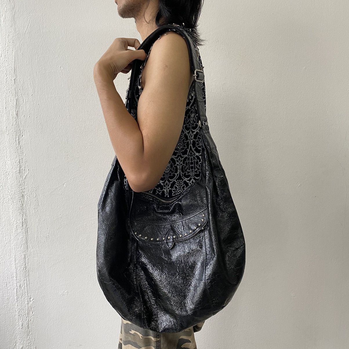 If Six Was Nine × Japanese Brand × Le Grande Bleu (L.G.B.) Bagatello Faux Leather Shoulder Bag Issey Miyake Style Size ONE SIZE - 3 Thumbnail
