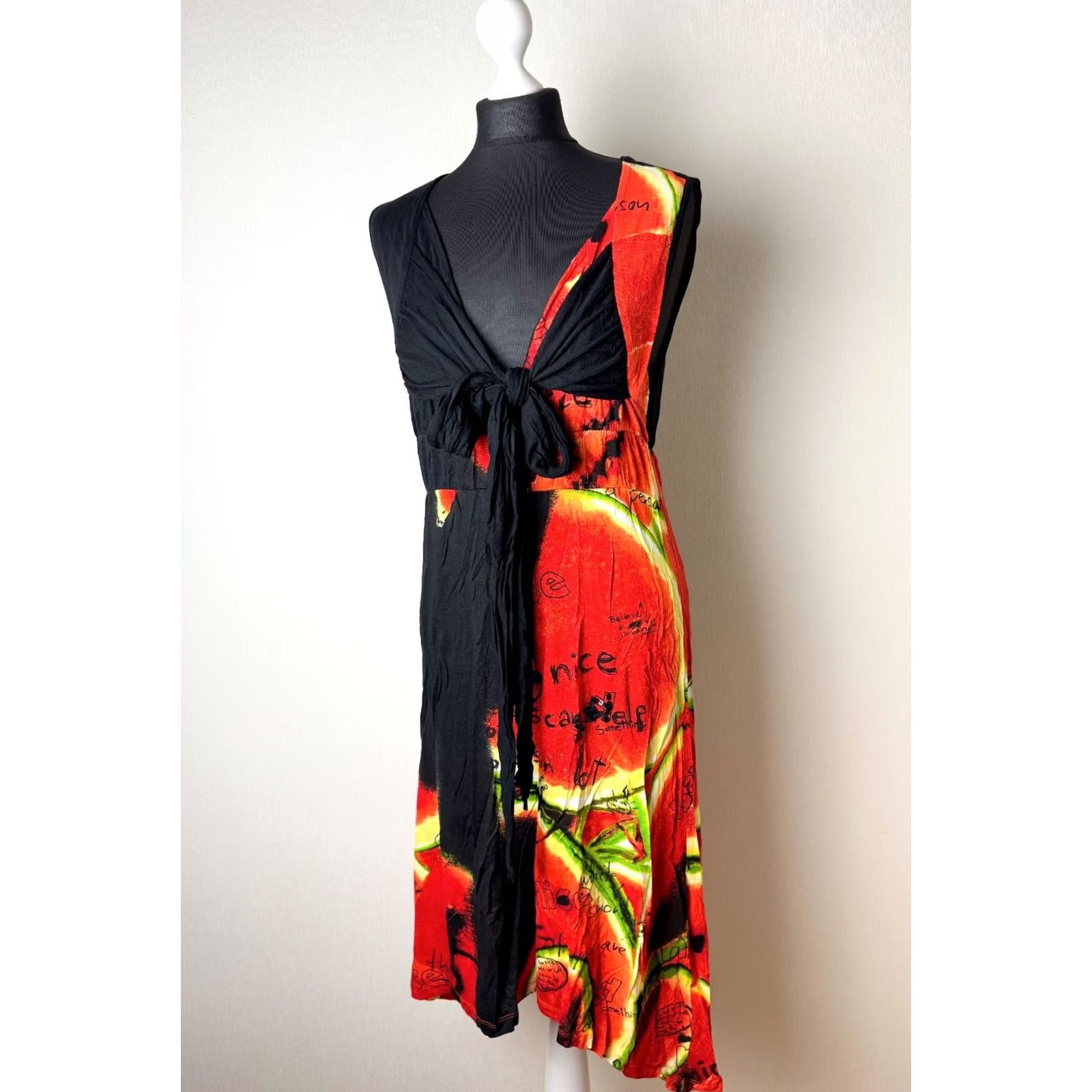 Desigual Desigual XL Womens A-Line Dress Multicoloured Knee Length with Defect - Good Condition Size XL / US 12-14 / IT 48-50 - 2 Thumbnail