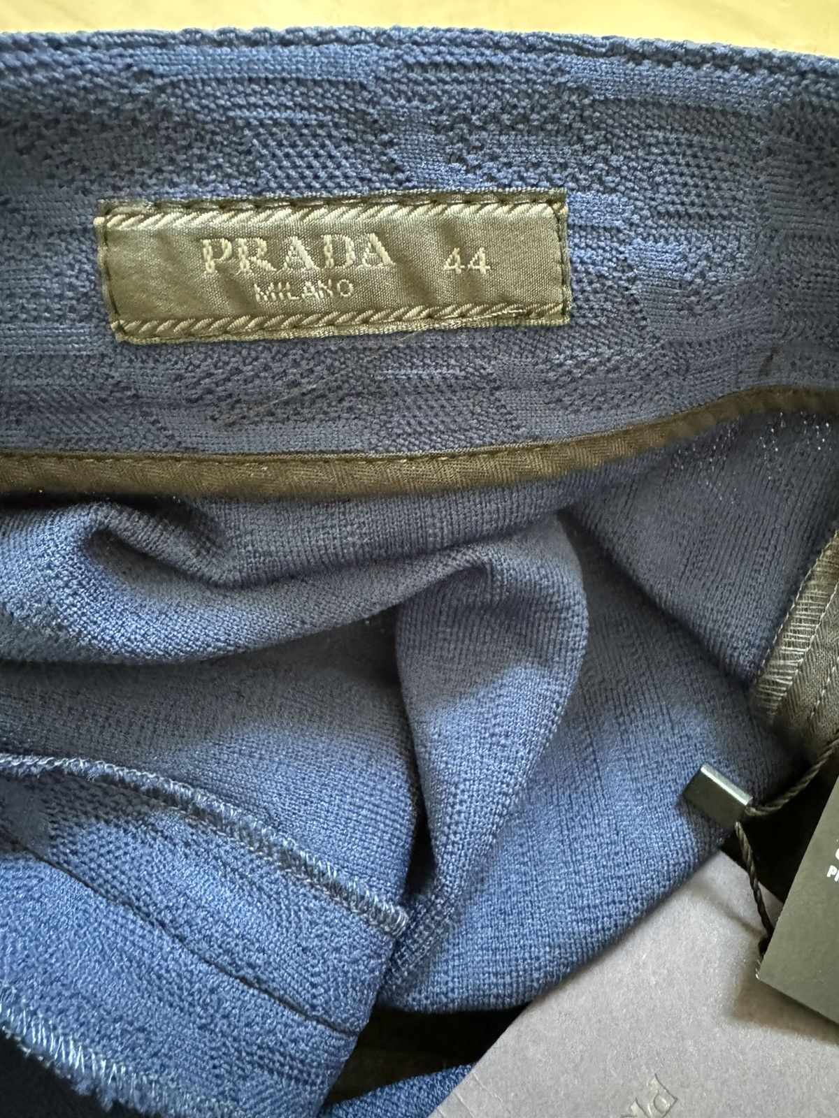 Prada SS19 runaway blue trouser with adjustable belt Sz44 Size US 28 / EU 44 - 6 Thumbnail
