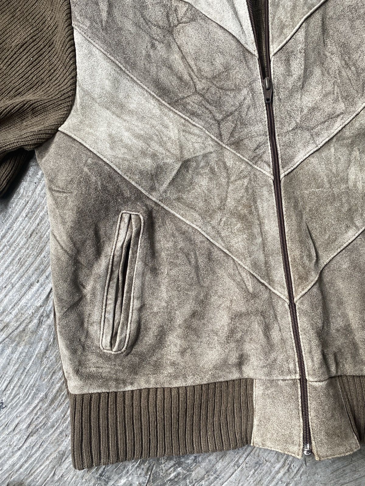 Vintage 💥BINDING NOW💥Vintage Stylewise Half Leather Jacket wool Size US M / EU 48-50 / 2 - 7 Thumbnail