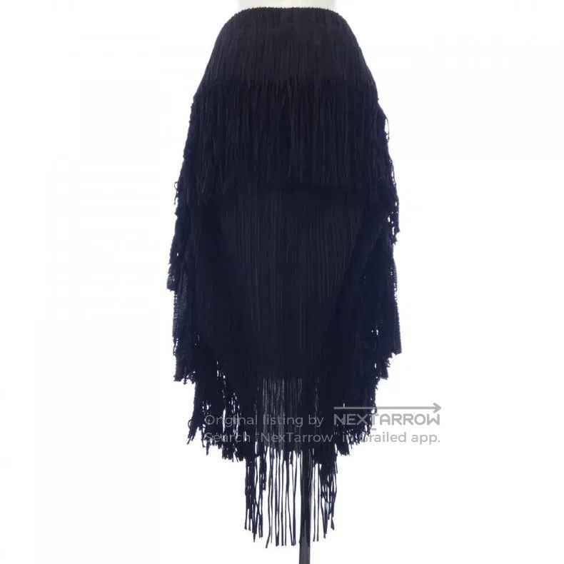 Issey Miyake Issey Miyake size:3 Double Layer Fringe Skirt Size 31" - 2 Thumbnail