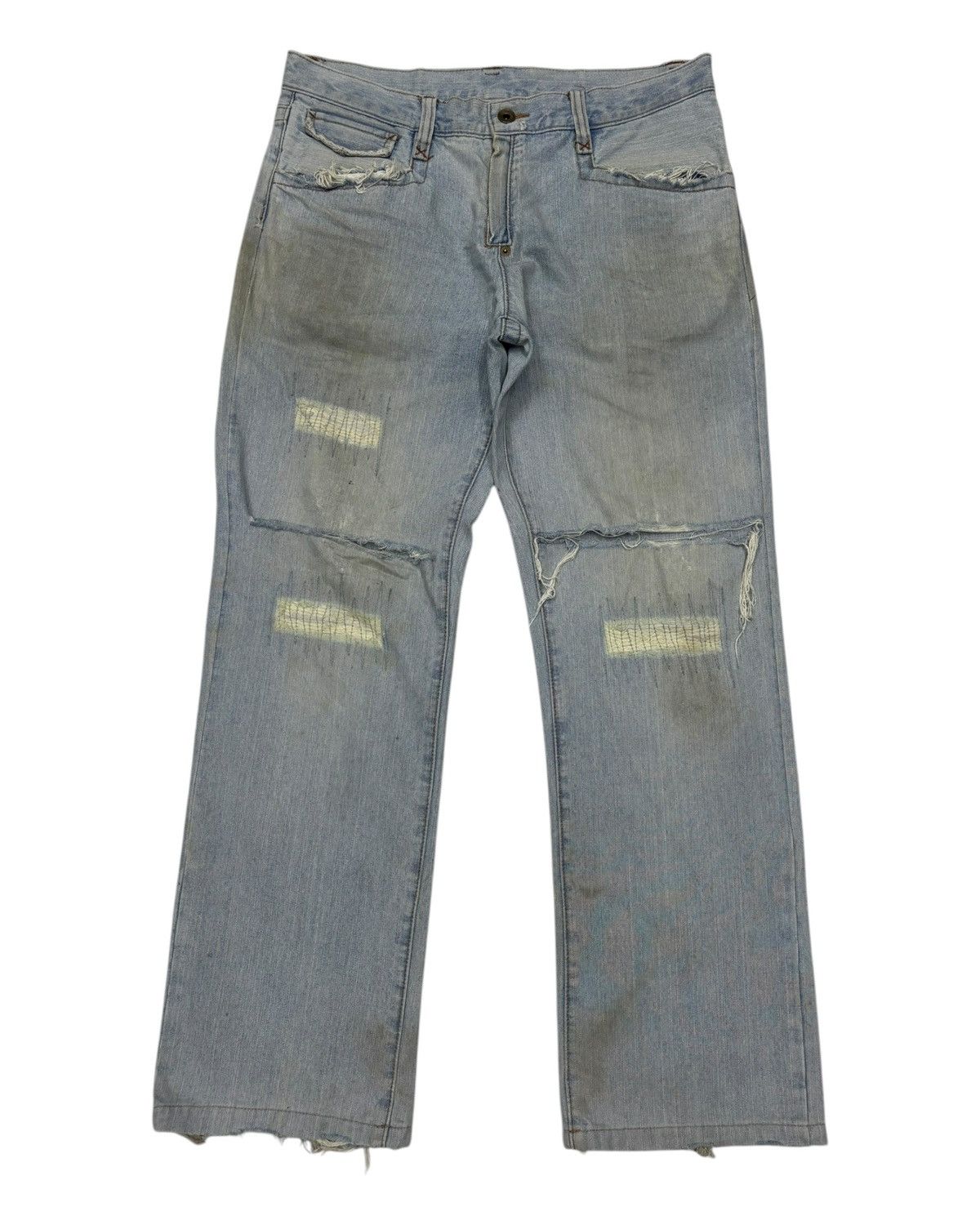 Comme Ca Ism THRASHED Comme Ca Ism Ripped Distressed Denim Jeans I6W9 Lgb Size US 34 / EU 50 - 7 Thumbnail
