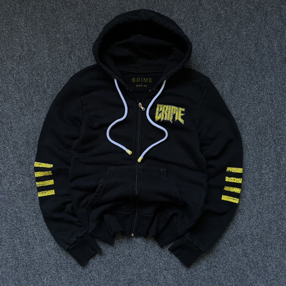 Crime London VTG Hooligan Style Crime Zip Hoodie Size Xs Japan 00s USA Size US XS / EU 42 / 0 - 3 Thumbnail