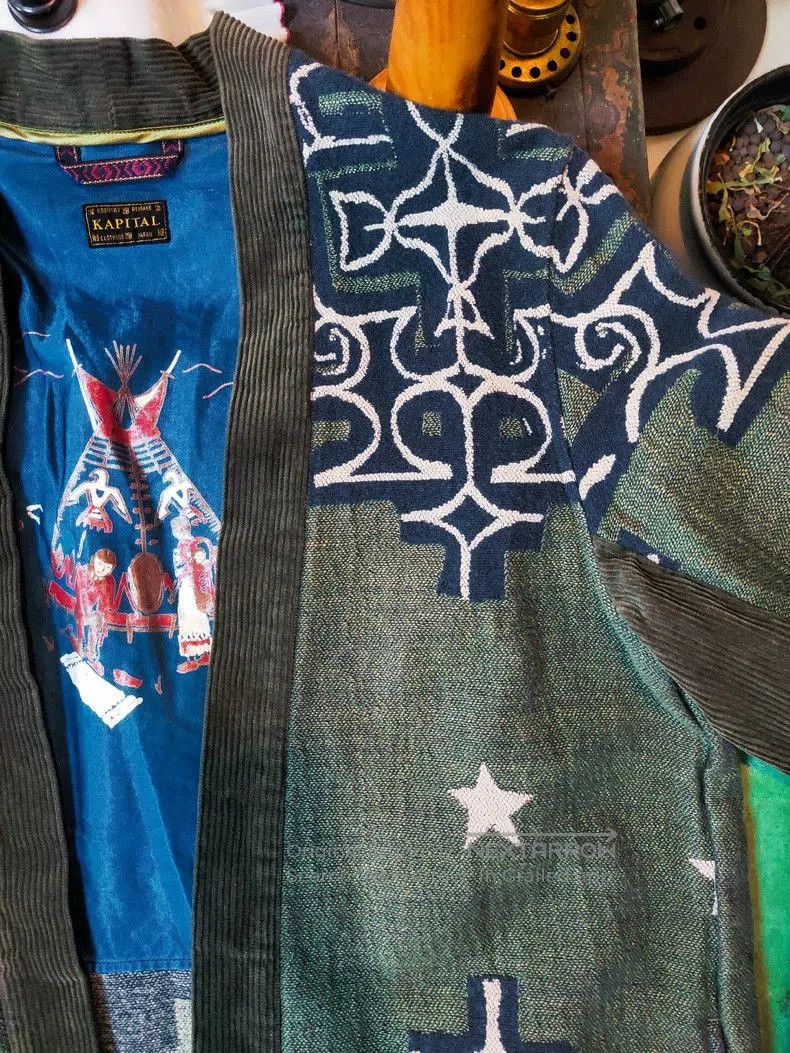 Kapital Kountry KAPITAL KOUNTRY Wool Silk Kimono Cardigan. Size US L / EU 52-54 / 3 - 4 Thumbnail