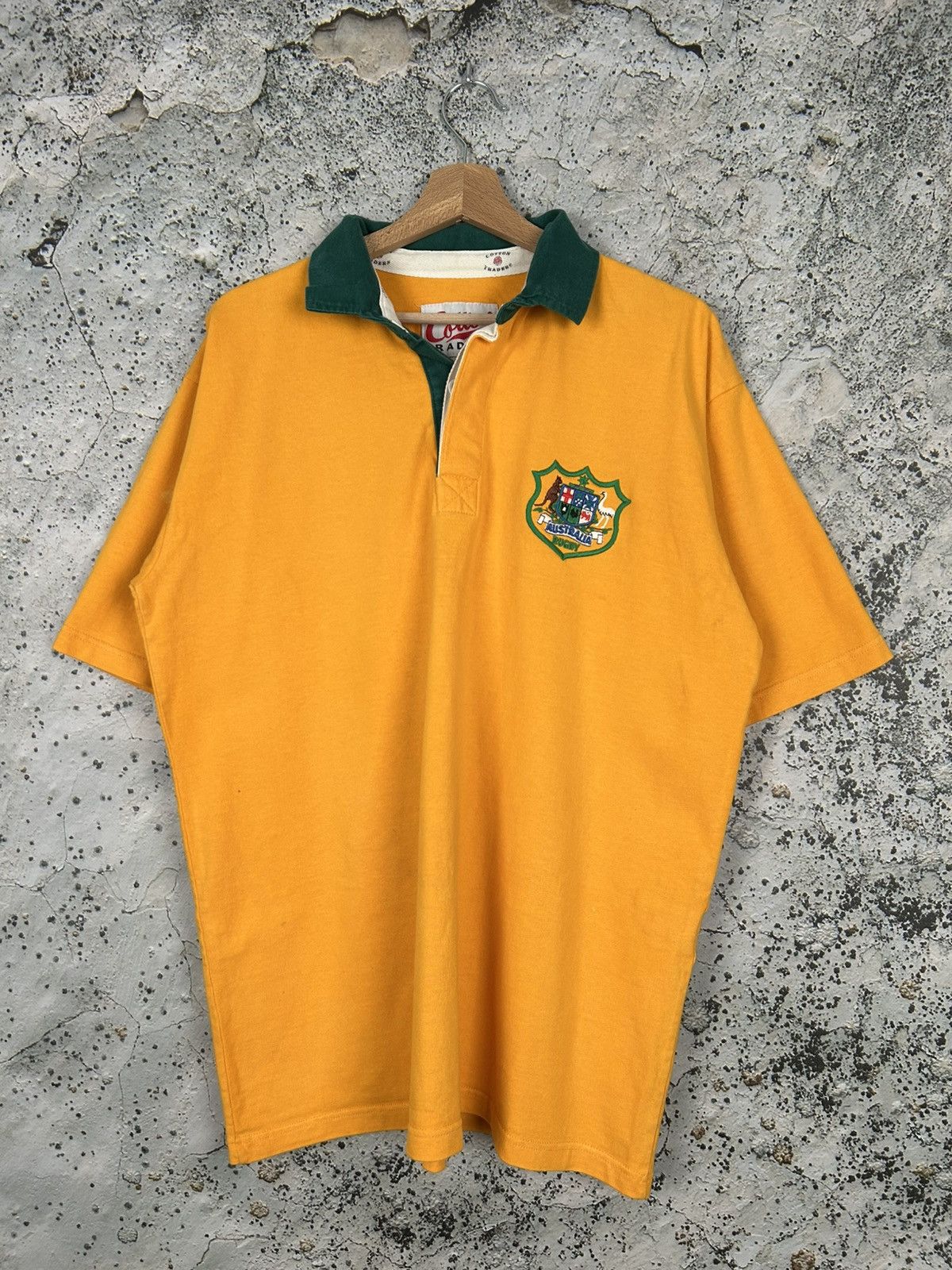 Vintage Vintage Australia Rugby Jersey Archive Cotton Traders 90s Size US L / EU 52-54 / 3 - 1 Thumbnail
