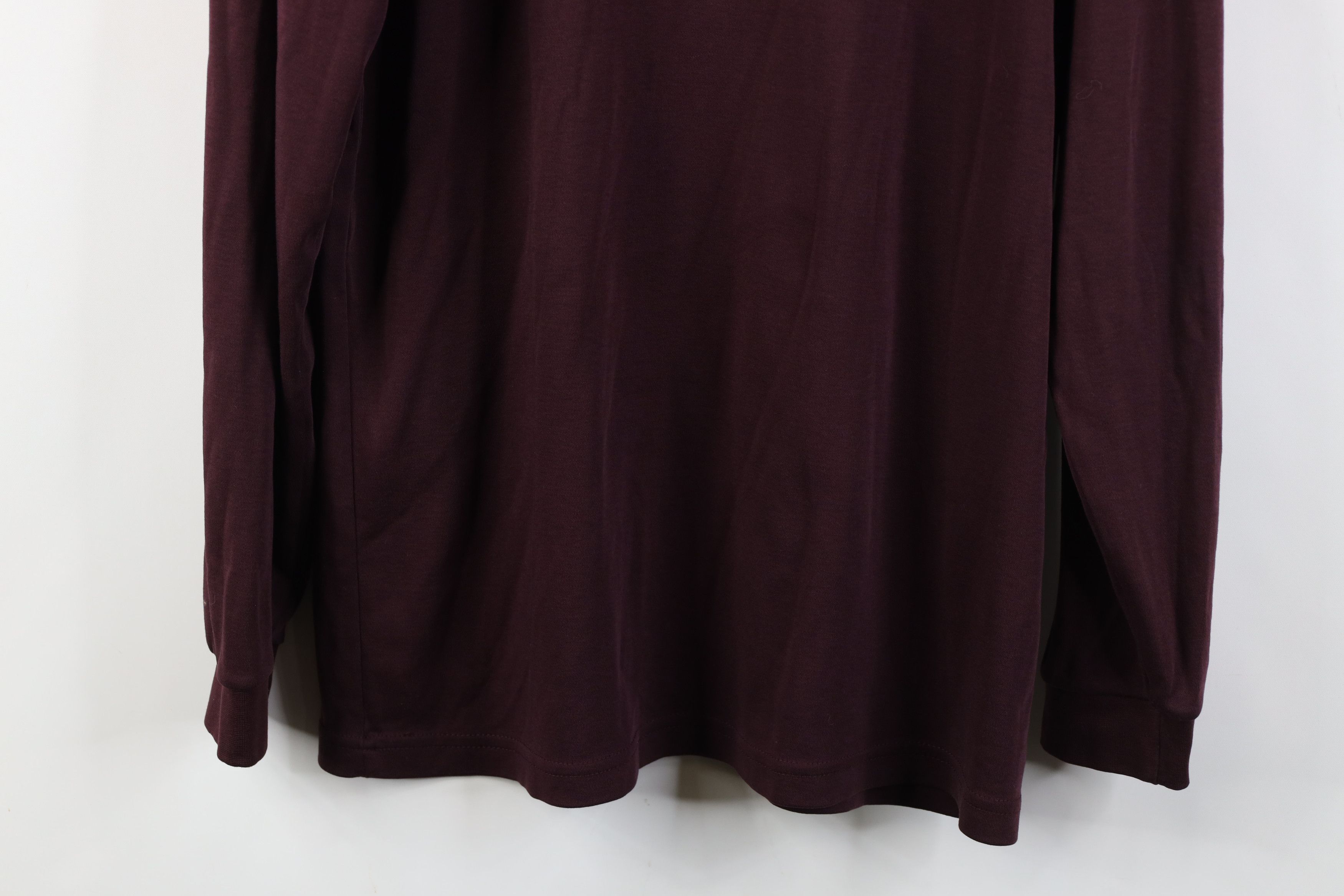 L.L. Bean Vintage 90s LL Bean Blank Long Sleeve Turtleneck T-Shirt Size US L / EU 52-54 / 3 - 11 Thumbnail