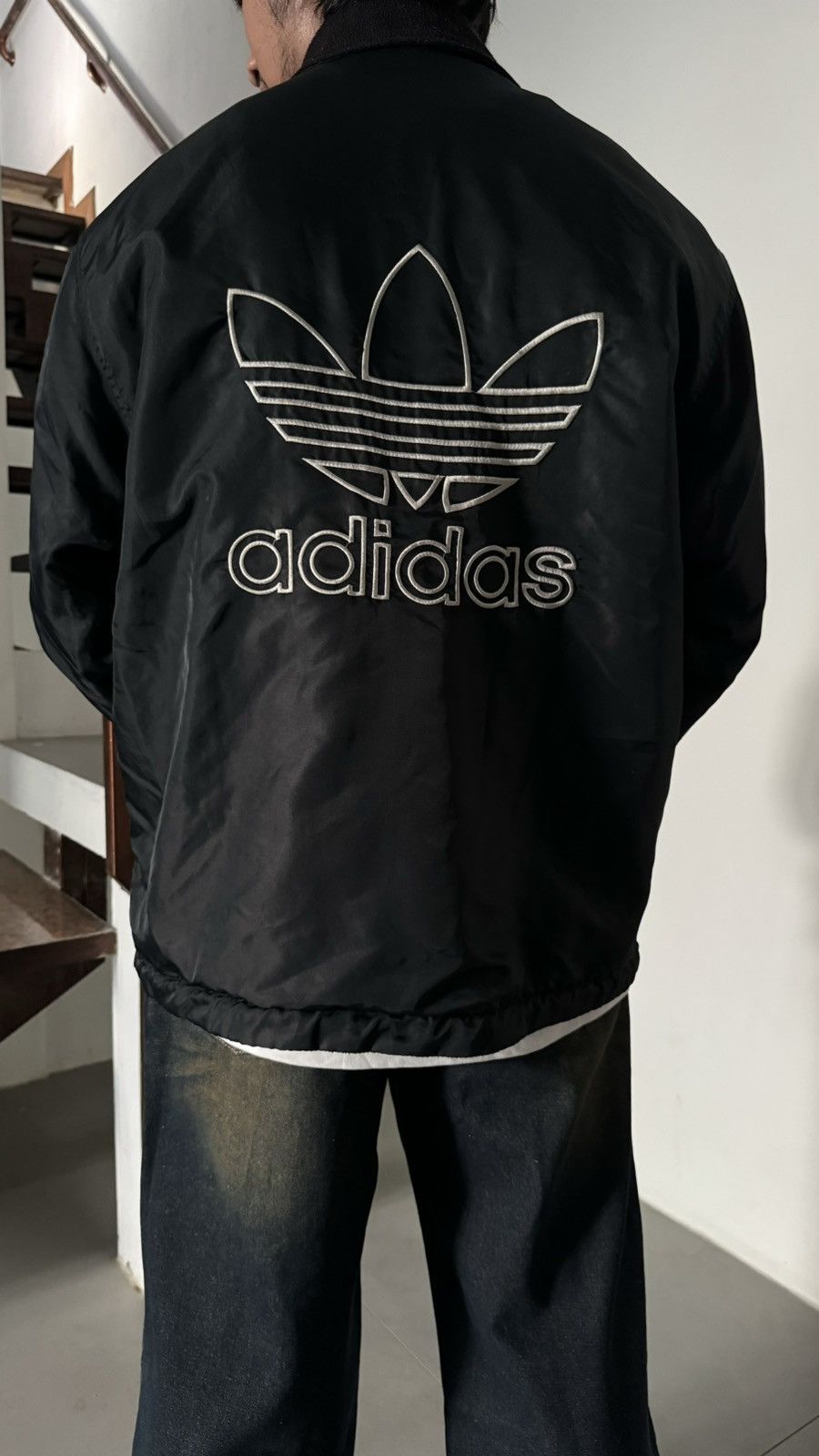 Adidas Vintage Adidas Big Trefoil Jacket Size US L / EU 52-54 / 3 - 11 Thumbnail