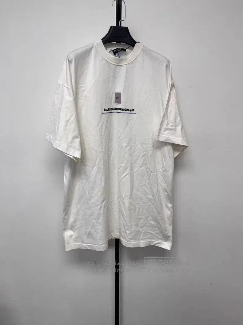 Balenciaga Balenciaga Logo Print Crewneck Short Sleeve T-shirt. Size US S / EU 44-46 / 1 - 1 Thumbnail