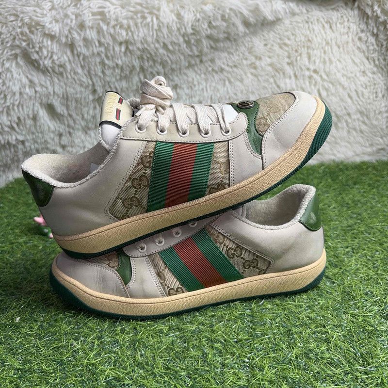 Gucci Gucci Screener Vintage Lace-Up Sneakers - Size US 9.5 / EU 42-43 - 6 Thumbnail