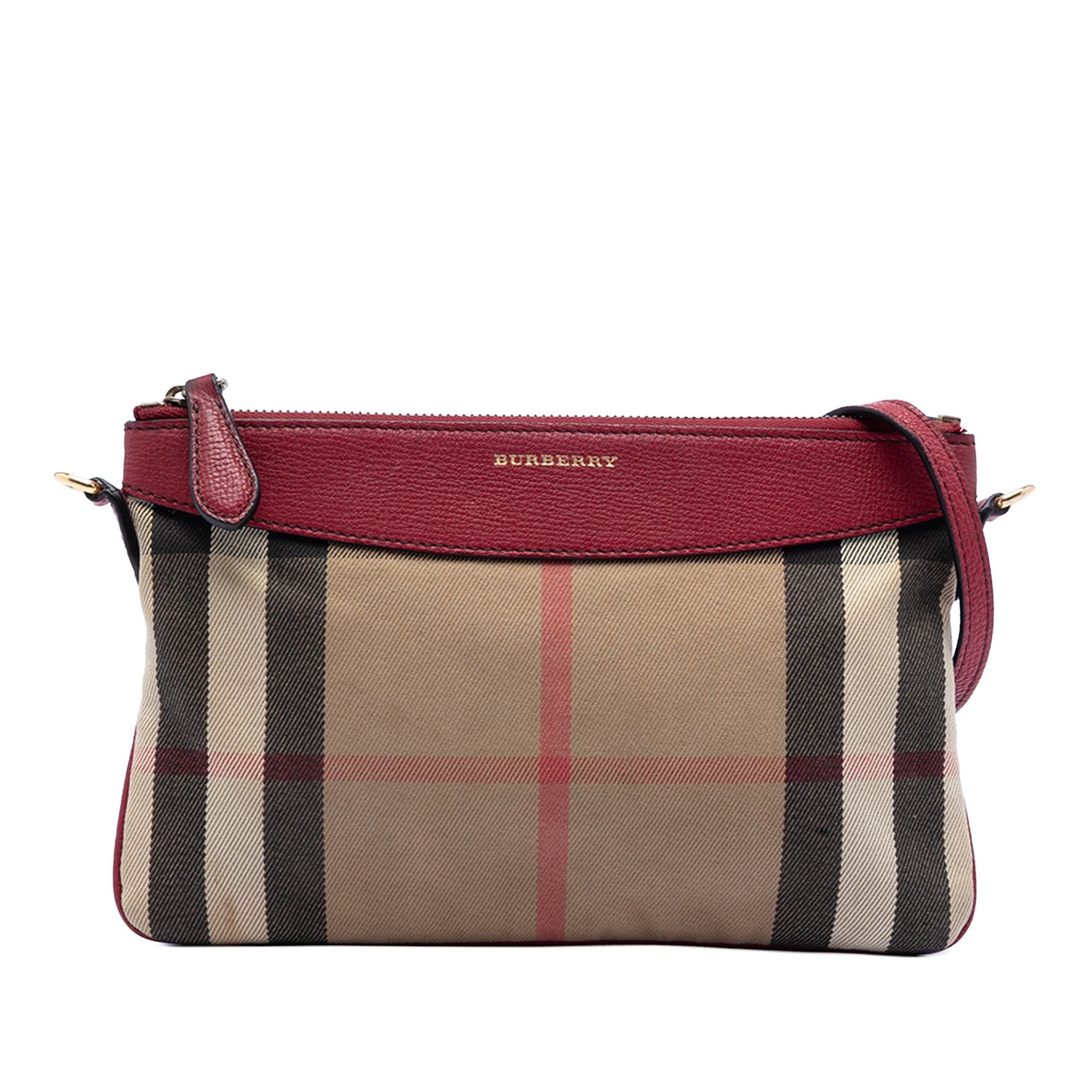 Burberry House Check Canvas Derby Peyton Crossbody Size ONE SIZE - 1 Thumbnail