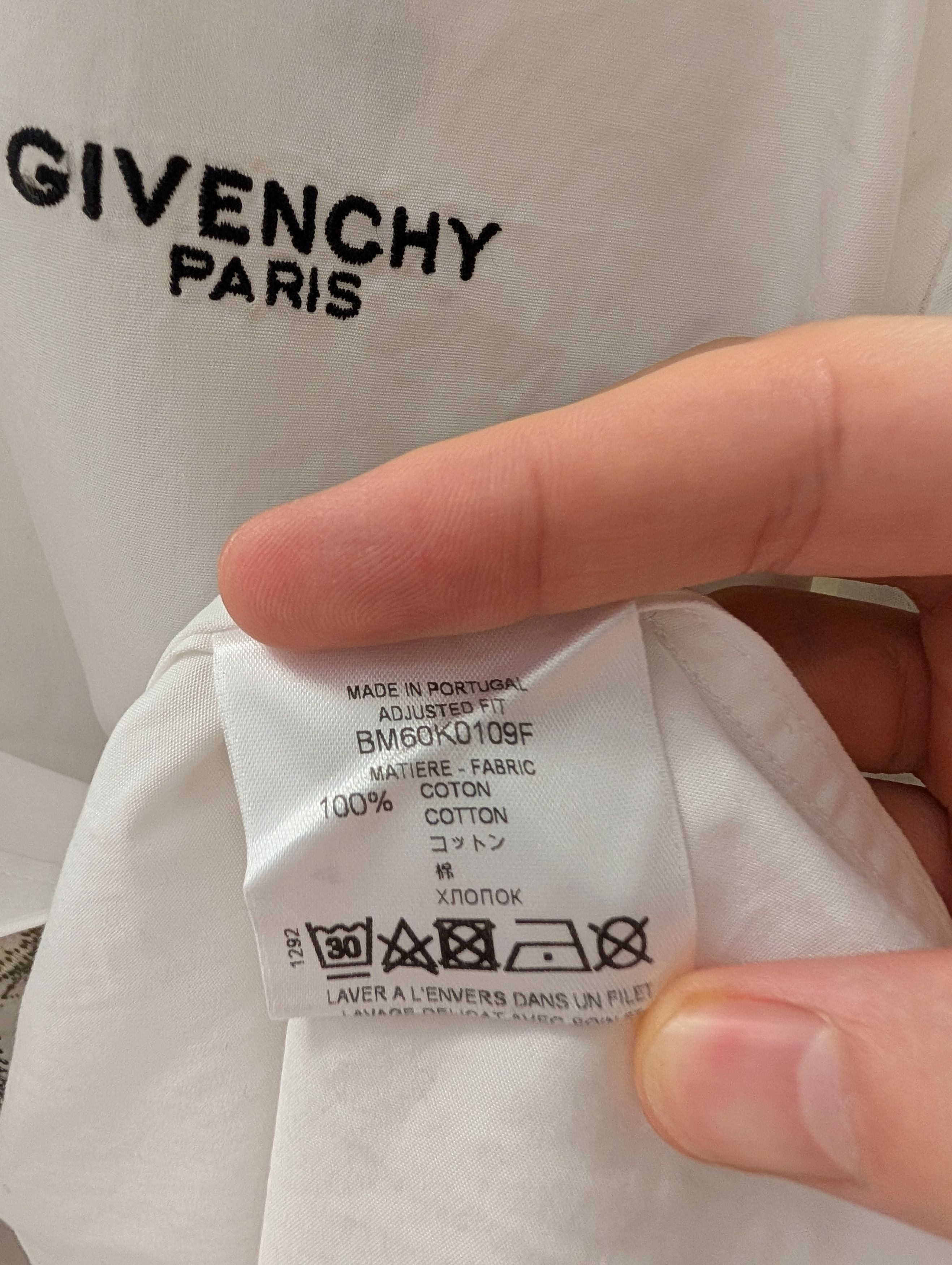 Givenchy Givenchy Peony-embroidered slim-fit shirt Size US M / EU 48-50 / 2 - 5 Thumbnail