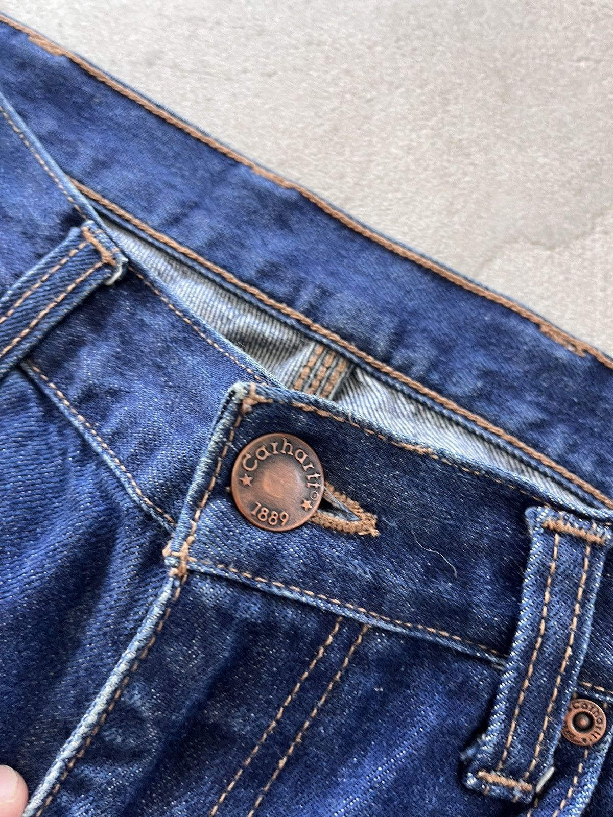 Carhartt 90s Vintage Carhartt Denim Distressed sk8 Regular Jeans Size US 34 / EU 50 - 13 Thumbnail