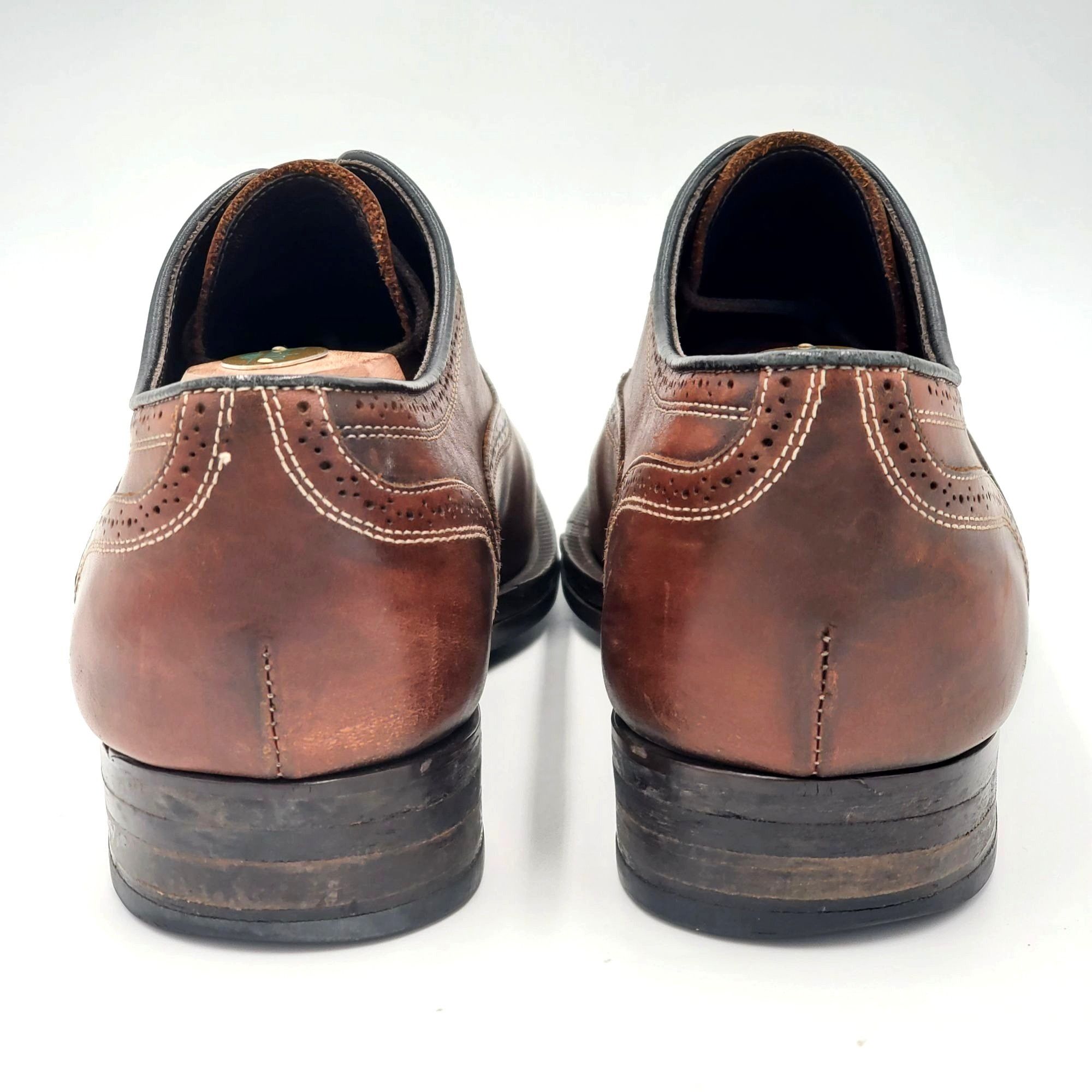To Boot New York To Boot New York Italy Men 8.5 Antiqued Brown Leather Dress Size US 8.5 / EU 41-42 - 6 Thumbnail