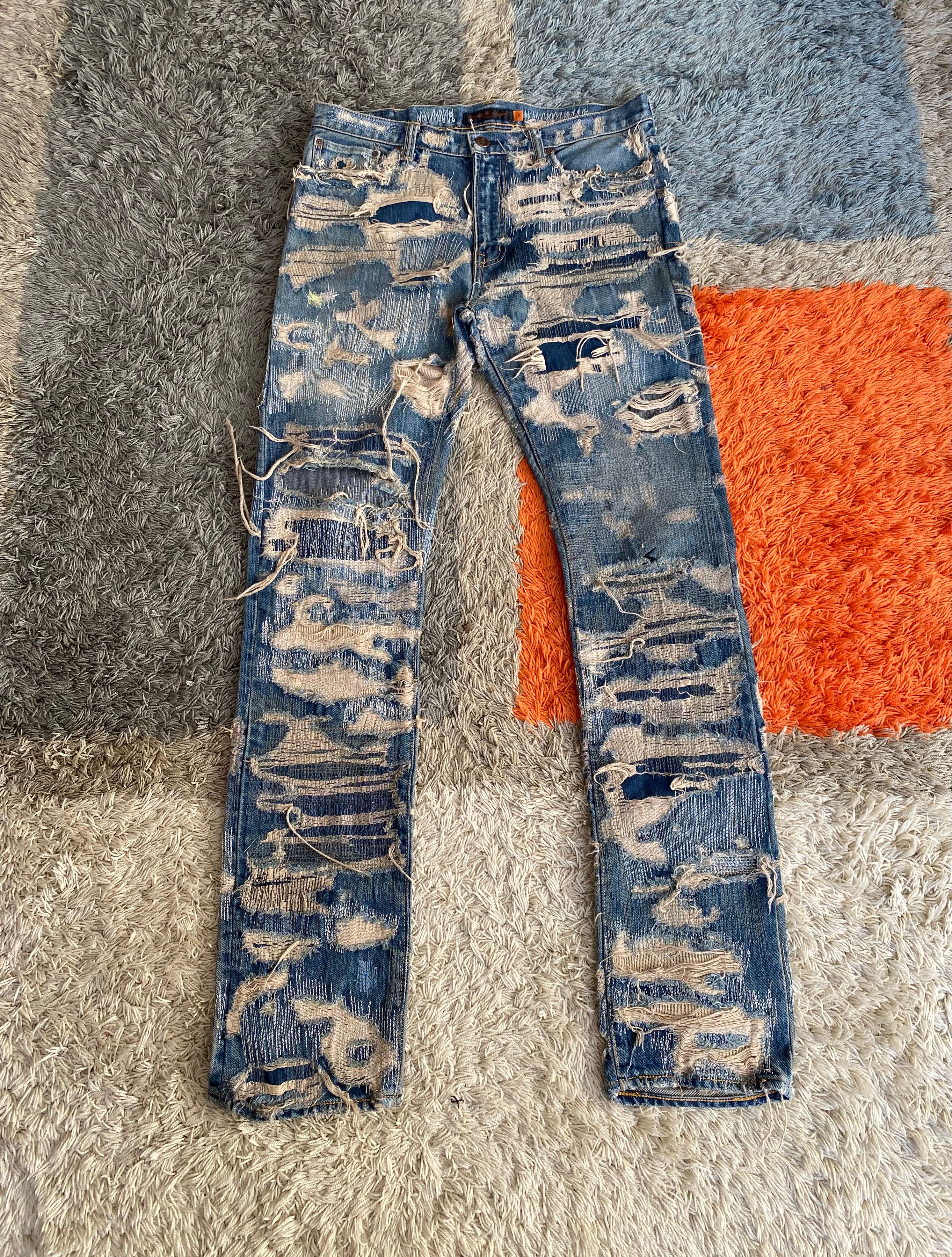 Pre-owned Undercover "85” Blue Denim 2005 A/w “arts & Crafts” Men's (size 32)