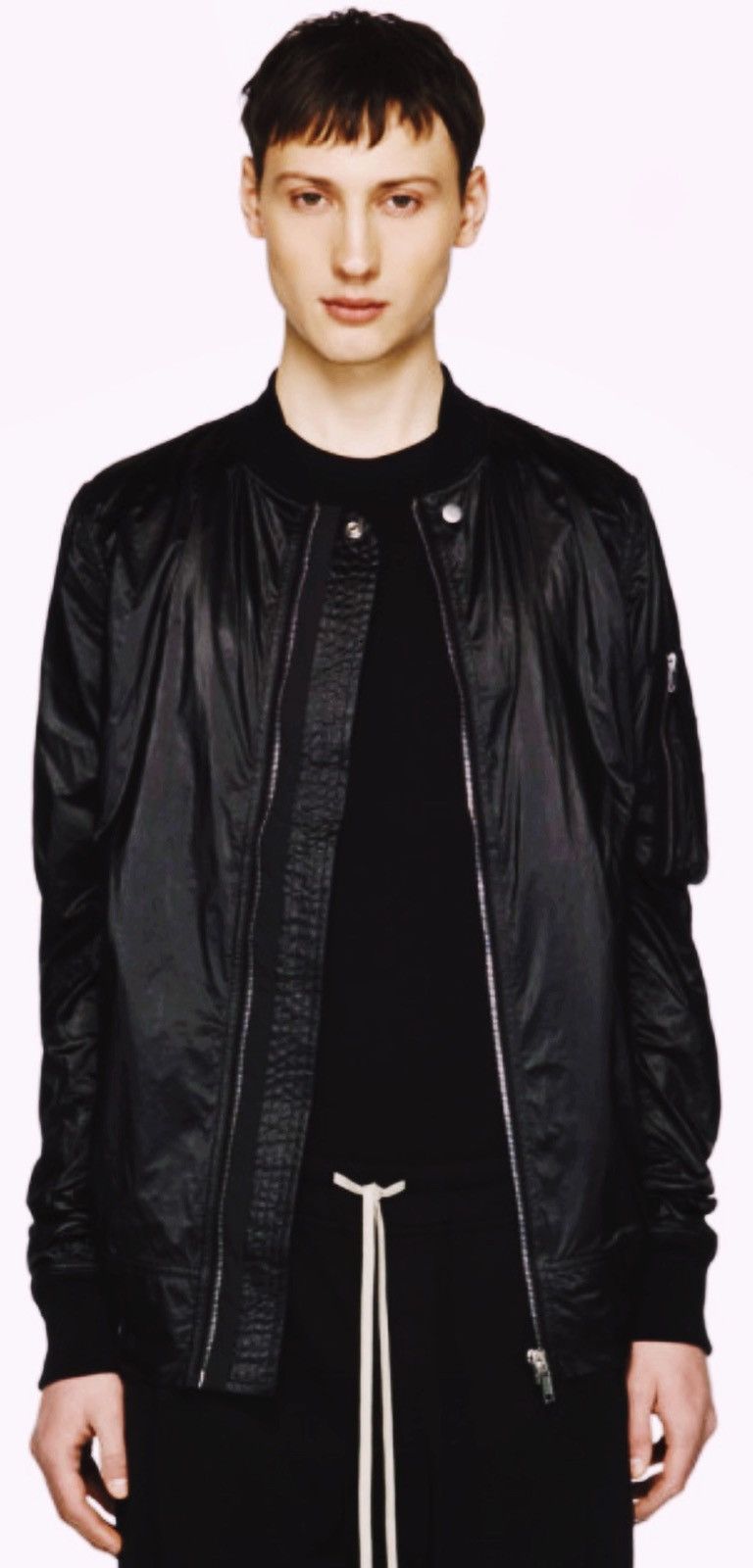 Rick Owens Drkshdw Rick Owens Drkshdw Black Flight Jacket, XL Size US XL / EU 56 / 4 - 13 Thumbnail