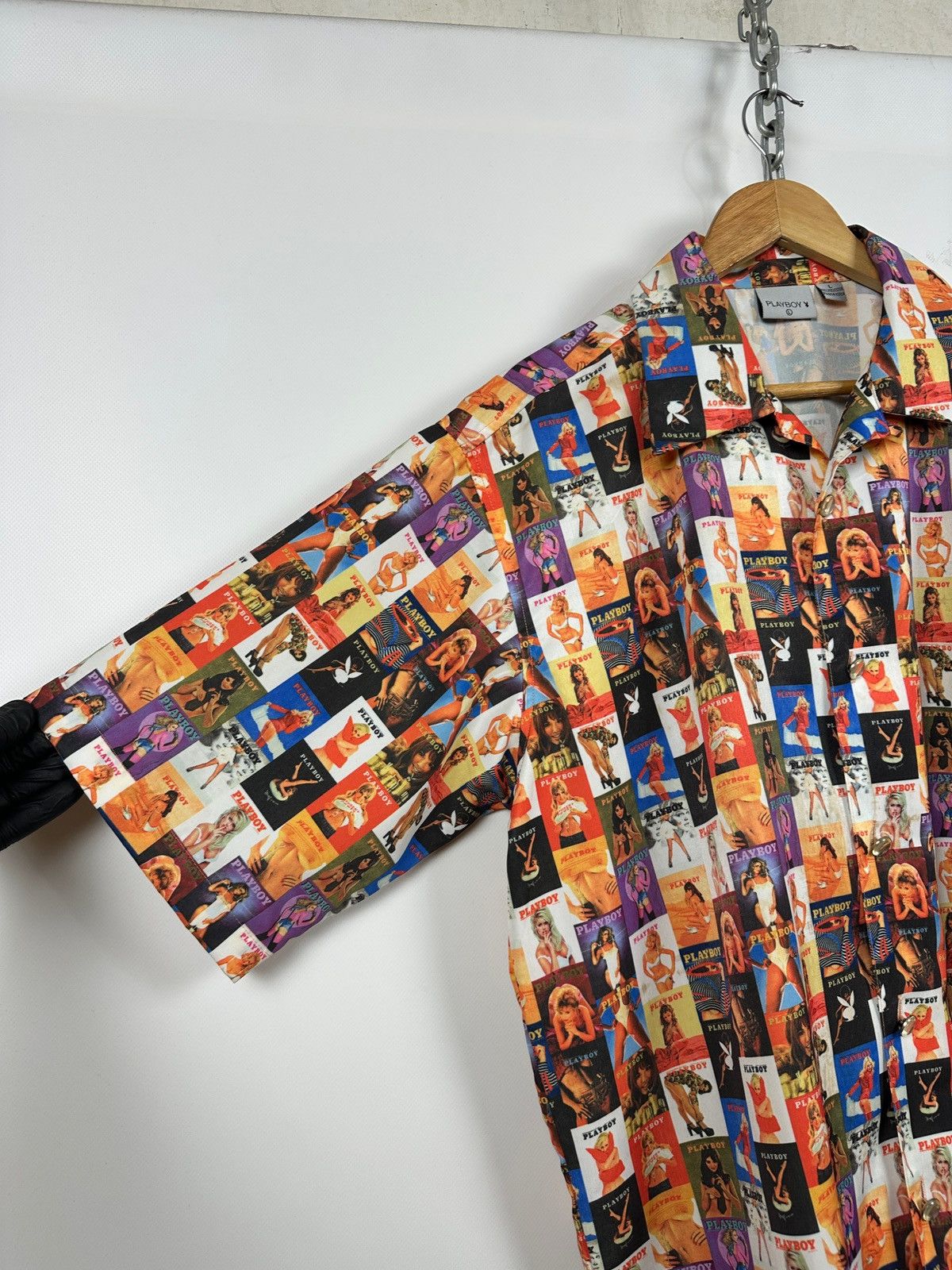Playboy Vintage Playboy Magazine Cover All Over Print Button Shirt Size US L / EU 52-54 / 3 - 8 Thumbnail