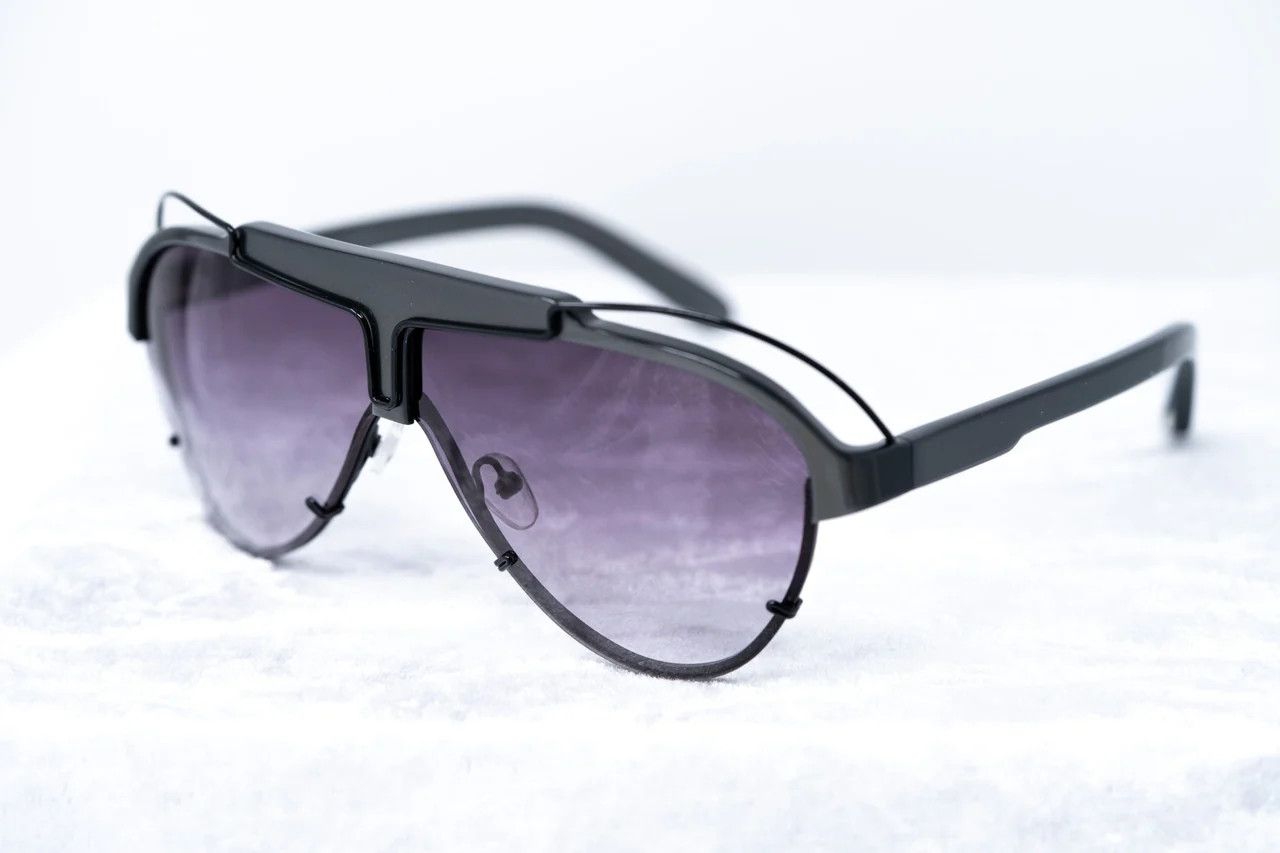 Yohji Yamamoto Yohji Yamamoto Sunglasses Grey and Purple Size ONE SIZE - 10 Thumbnail