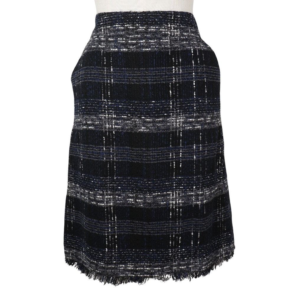 Chanel Chanel Tweed Cotton Nylon Skirt Cotton Skirts P26088V16545 DUTY FREE for USA