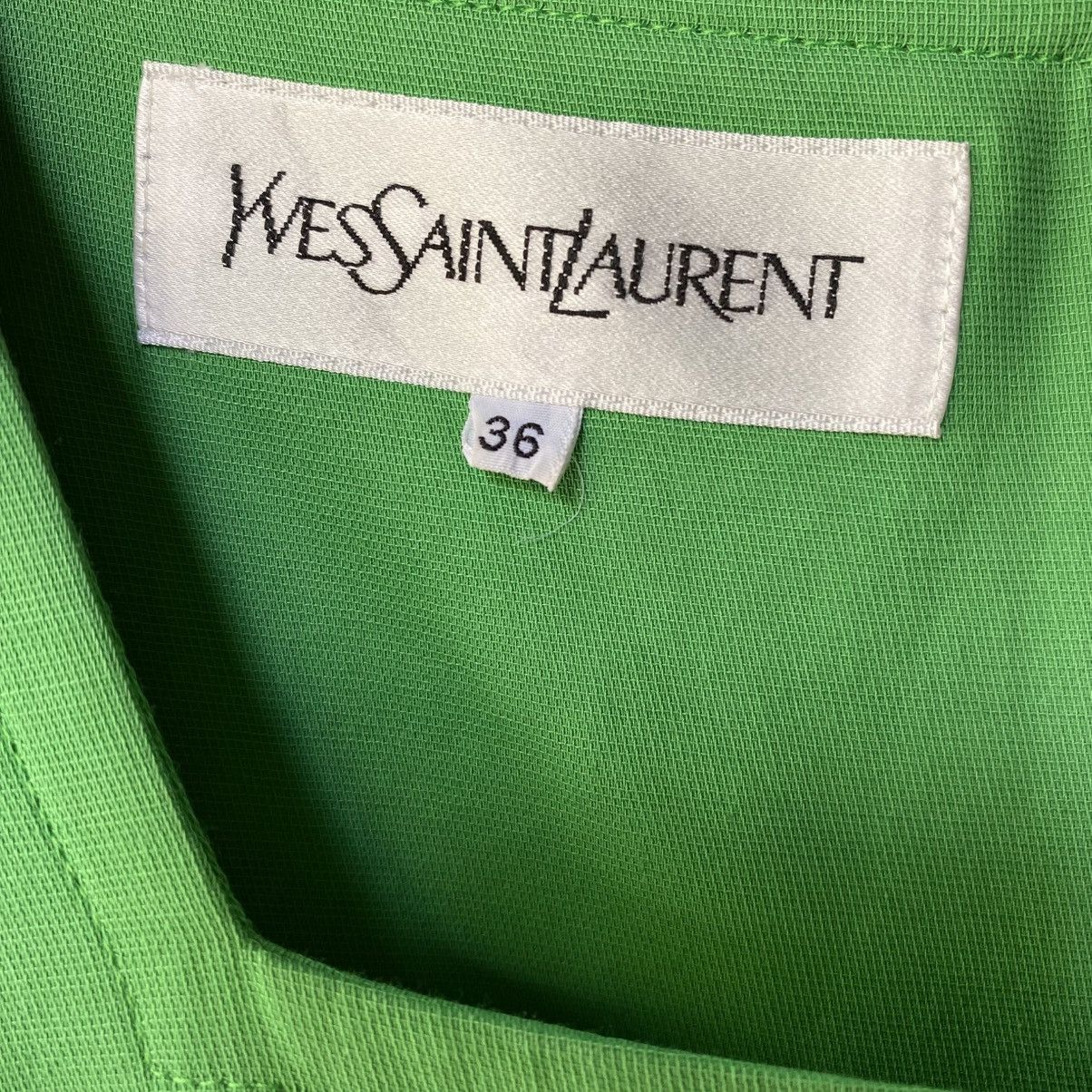 Yves Saint Laurent YVES Saint Laurent Green Dress Size XS / US 0-2 / IT 36-38 - 7 Thumbnail
