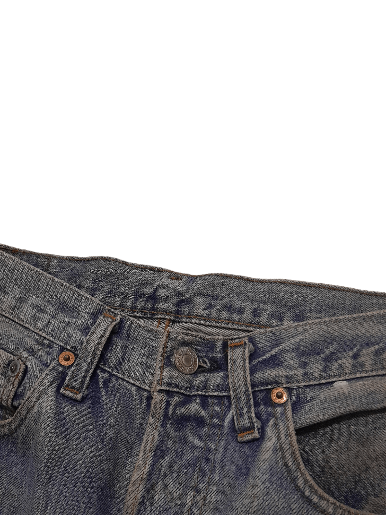 Levi's 80s Levis 501 Selvedge USA Stamped #6 Denim (J6) waist 28 Size US 28 / EU 44 - 4 Thumbnail