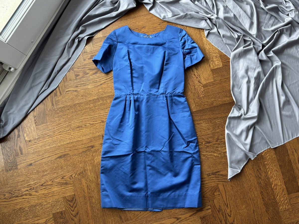 Vintage Vintage Satin Dress Fitted Sheath Pencil Taffeta Structured Size XS / US 0-2 / IT 36-38 - 13 Thumbnail