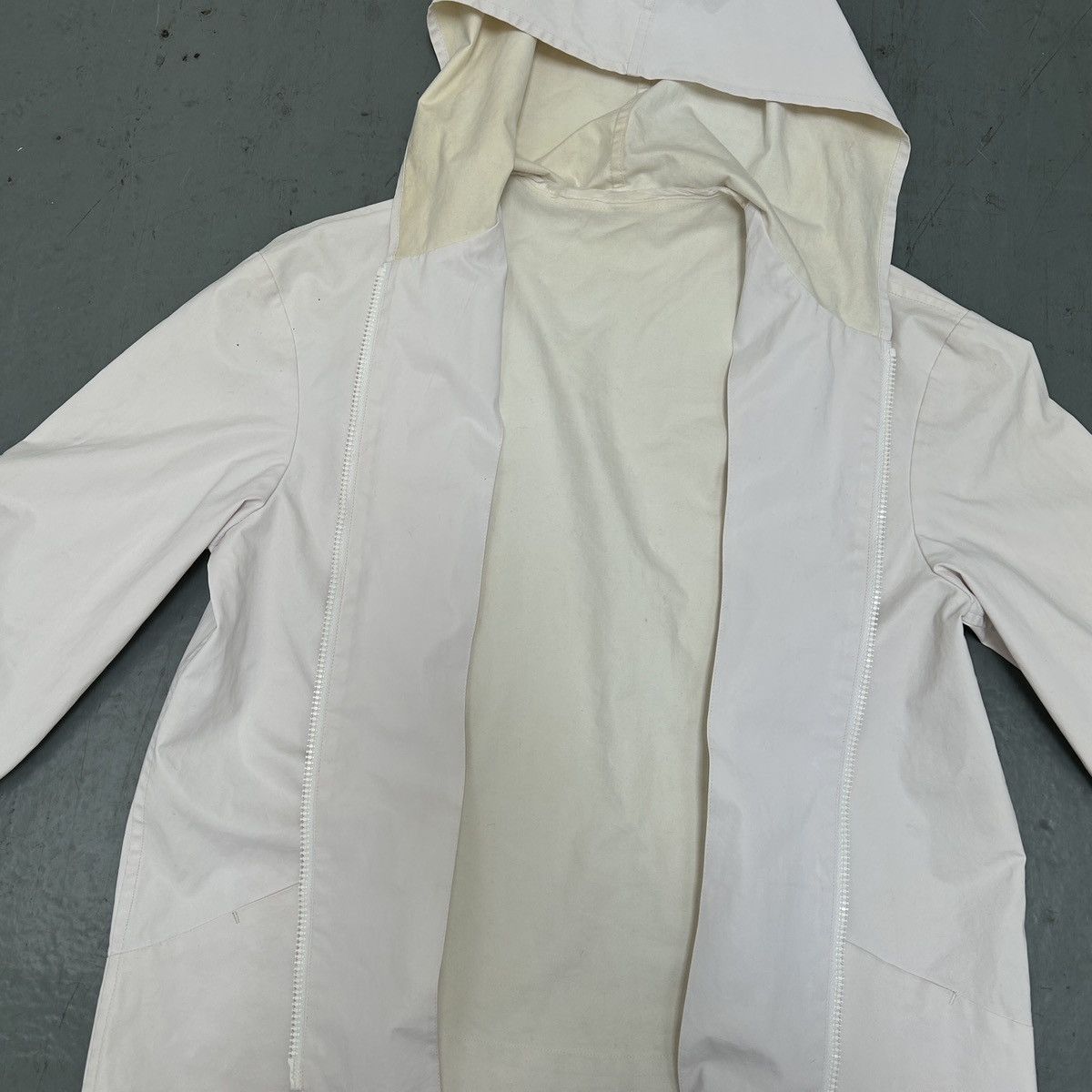 Jil Sander Jil Sander Minimal White Cotton Hooded Jacket Size US M / EU 48-50 / 2 - 6 Thumbnail