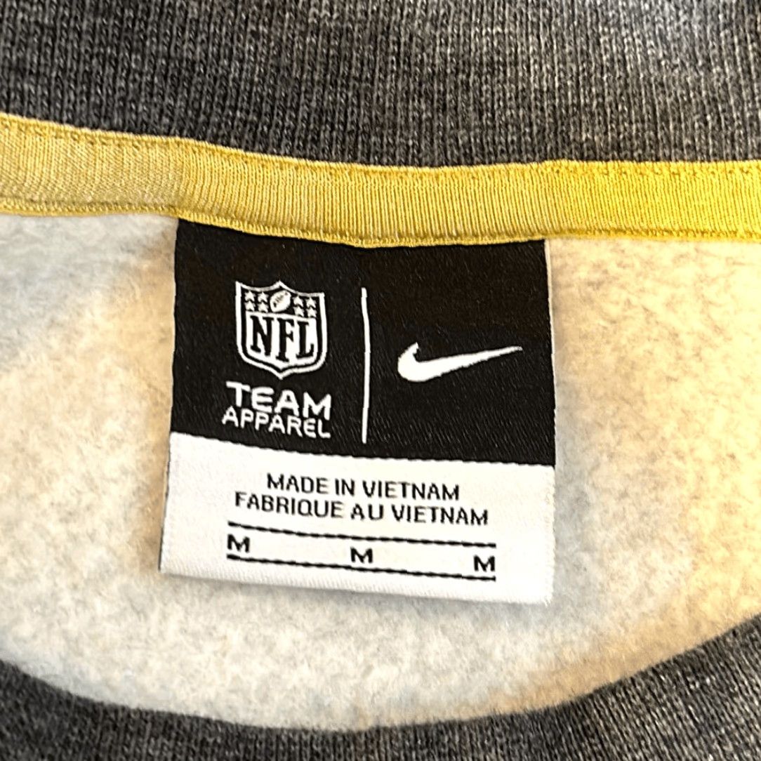 Nike Nike Mens NFL Pittsburgh Steelers Sweatshirt Front Pocket M Medium Gray Polyester Pullover Size US M / EU 48-50 / 2 - 6 Thumbnail