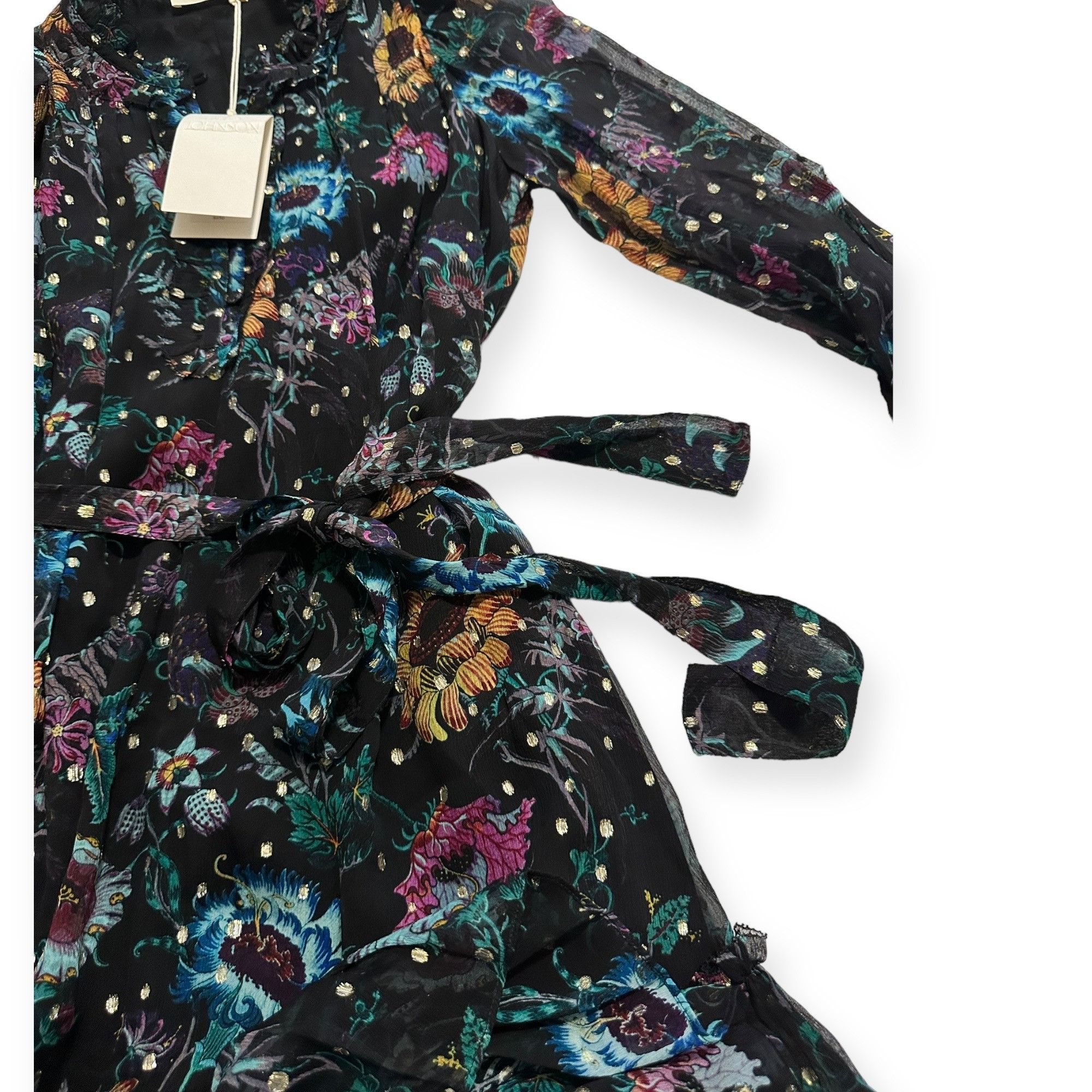 Ulla Johnson Ulla Johnson Anais Dress in Black Iris, Size 0, NWT Size XS / US 0-2 / IT 36-38 - 8 Thumbnail