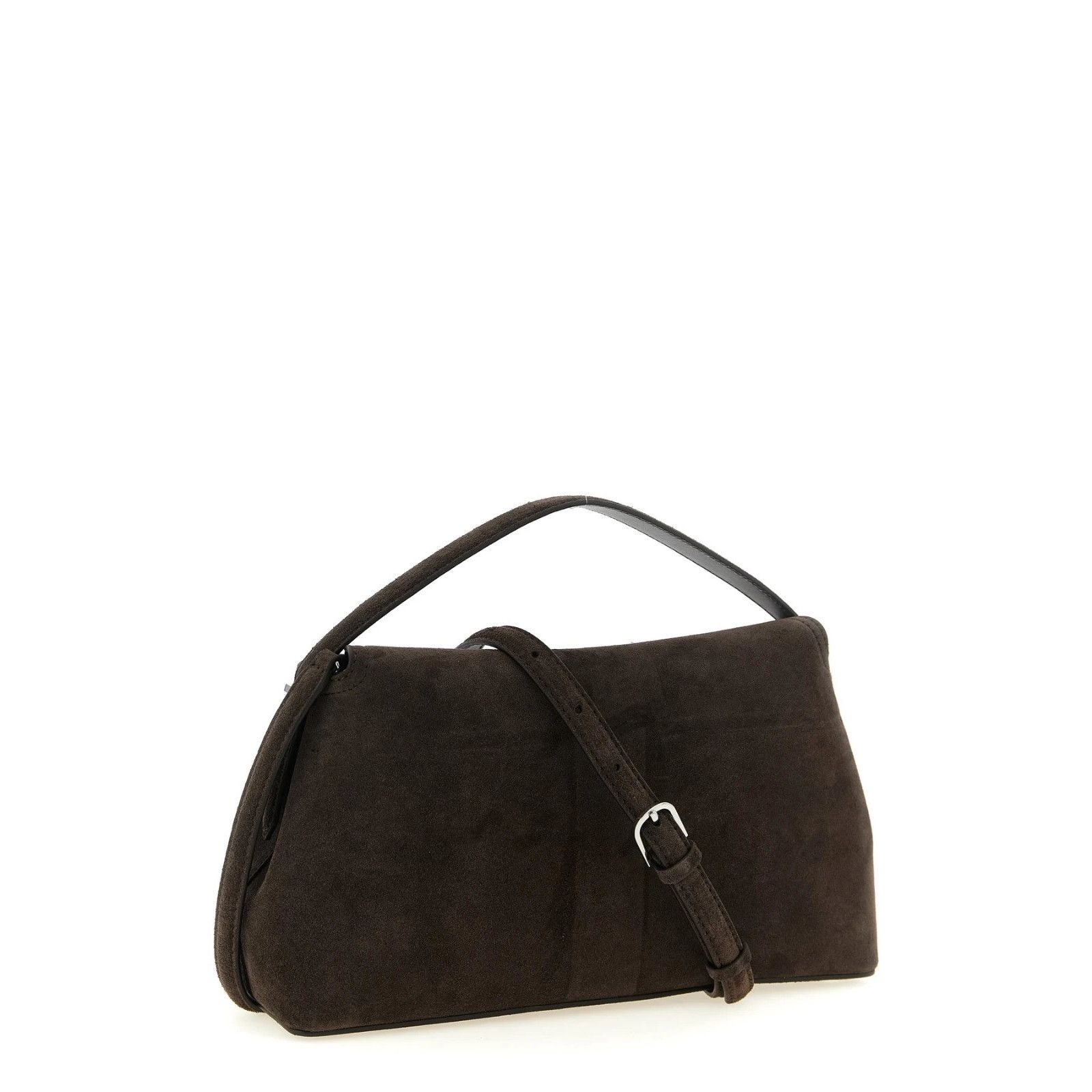 Toteme TOTEME T-lock Brown Suede Top Handle Bag New & Authentic Size ONE SIZE - 2 Thumbnail