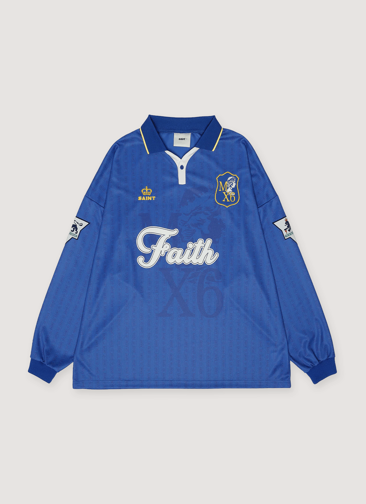 Saint Michael Faith Soccer Shirt Blue Size US L / EU 52-54 / 3 - 1 Thumbnail