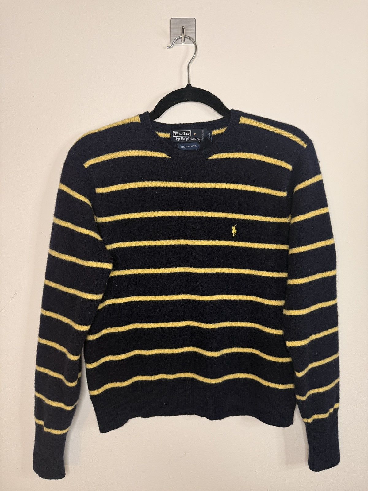 Polo Ralph Lauren Polo Ralph Lauren Navy and Yellow Striped Sweater Size M / US 6-8 / IT 42-44 - 1 Thumbnail