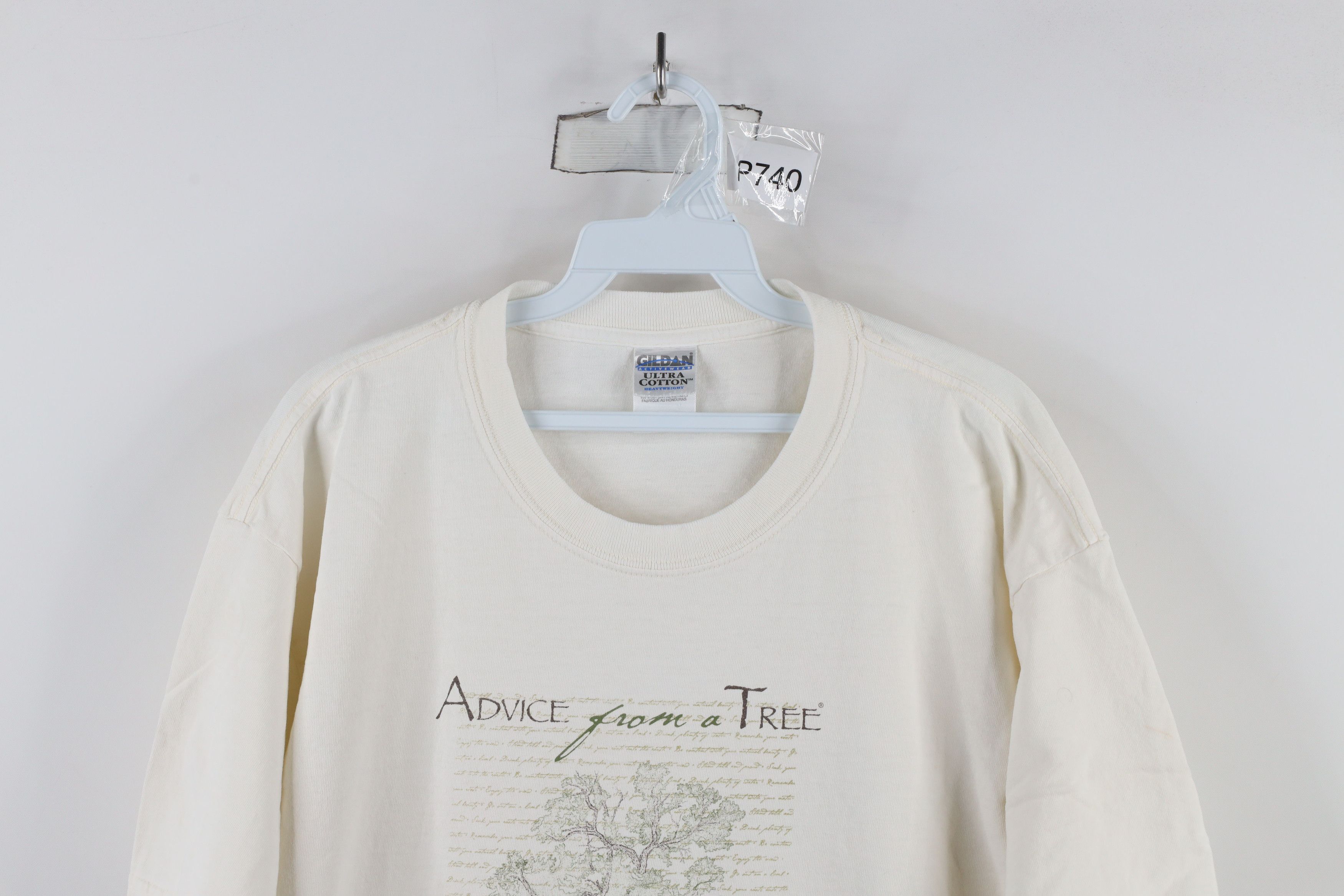 Vintage Vintage Y2K 2003 Streetwear From A Tree Nature T-Shirt Cream Size US L / EU 52-54 / 3 - 2 Thumbnail