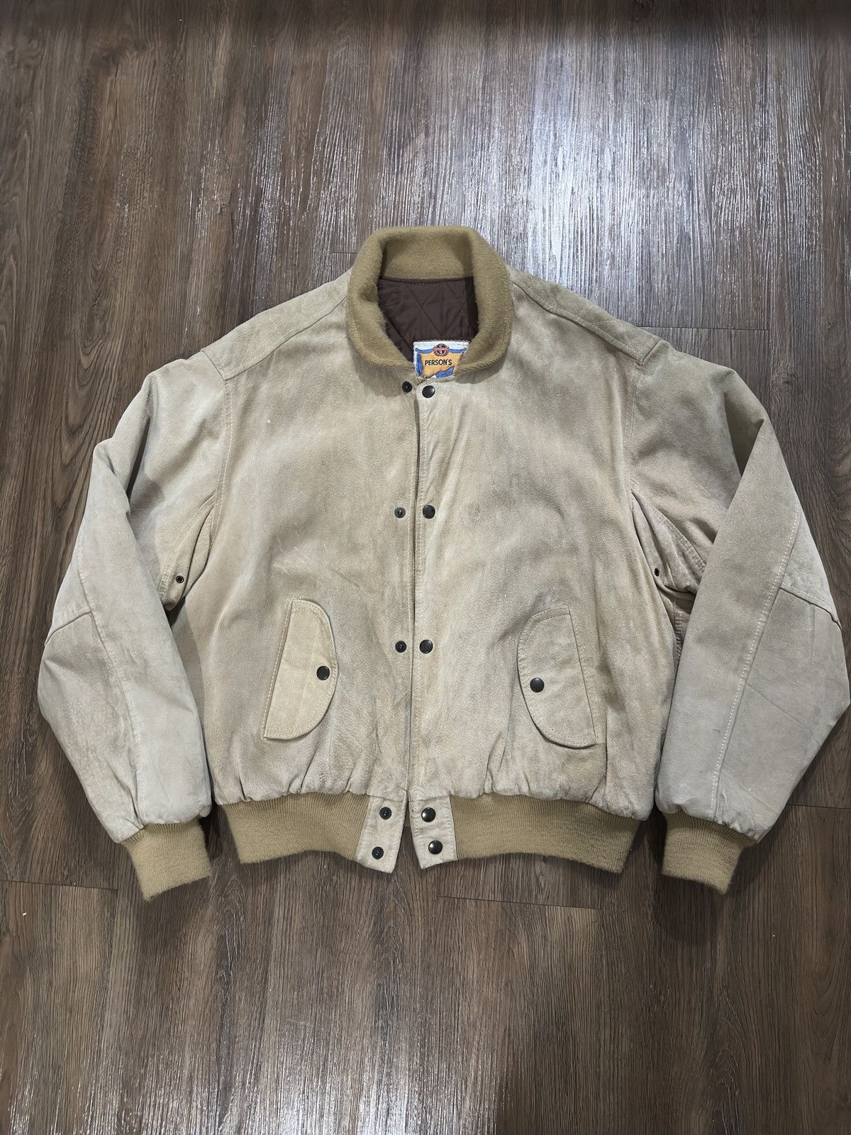 PERSON'S Person’s Tokyo 1987 Suede Bomber Jacket Size US M / EU 48-50 / 2 - 1 Thumbnail