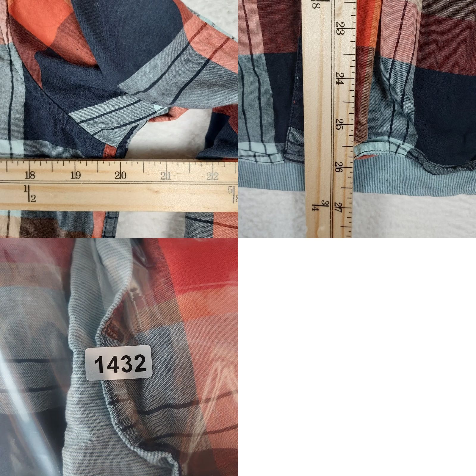 Oakley Oakley Plaid Flannel Shirt Men’s S Orange Grey Blue Casual Long Sleeve Size US S / EU 44-46 / 1 - 8 Thumbnail