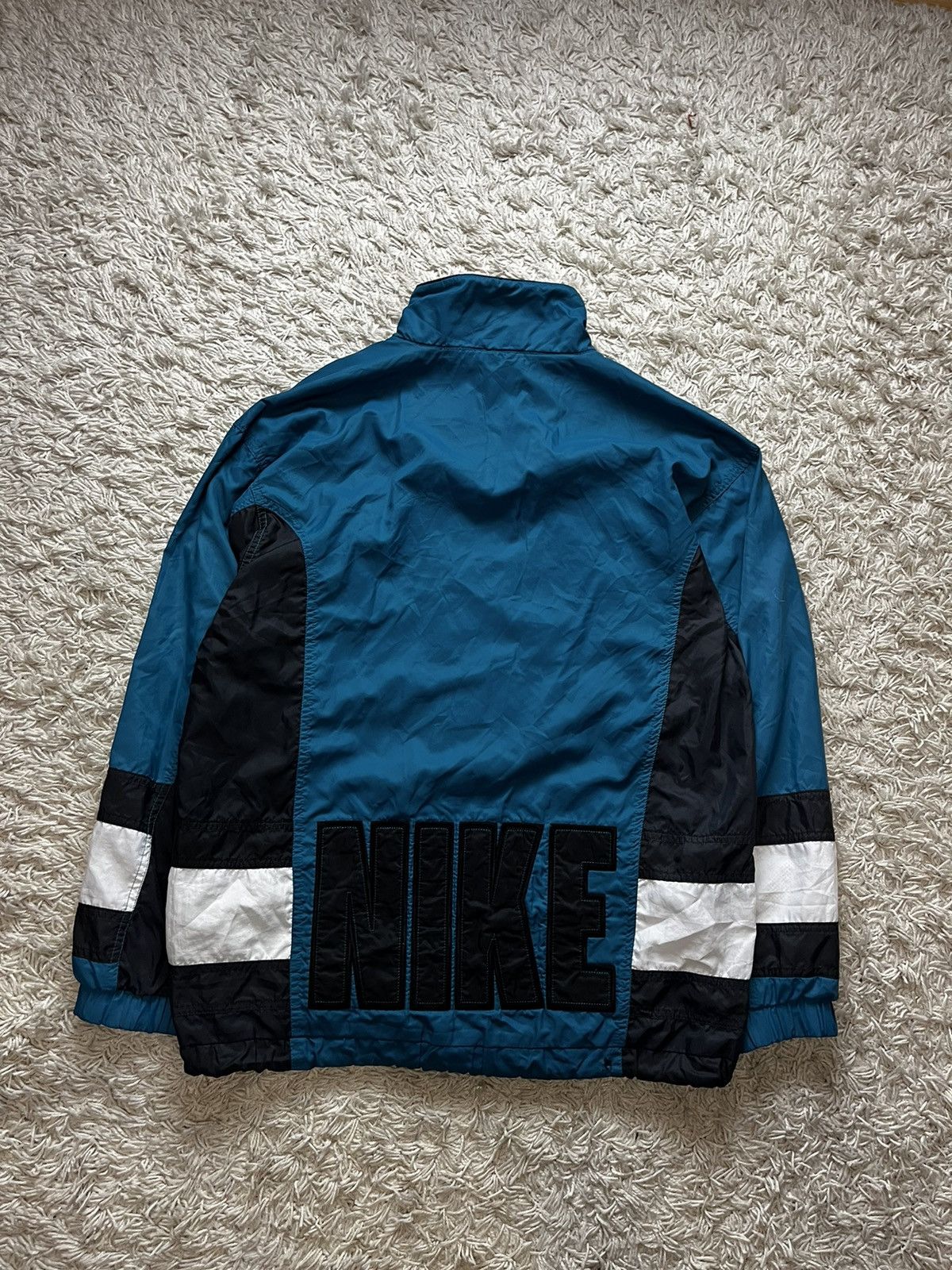 Nike × Vintage Vintage Streetwear Leather Jacket Nike Big Logo 90’s Size US S / EU 44-46 / 1 - 6 Thumbnail