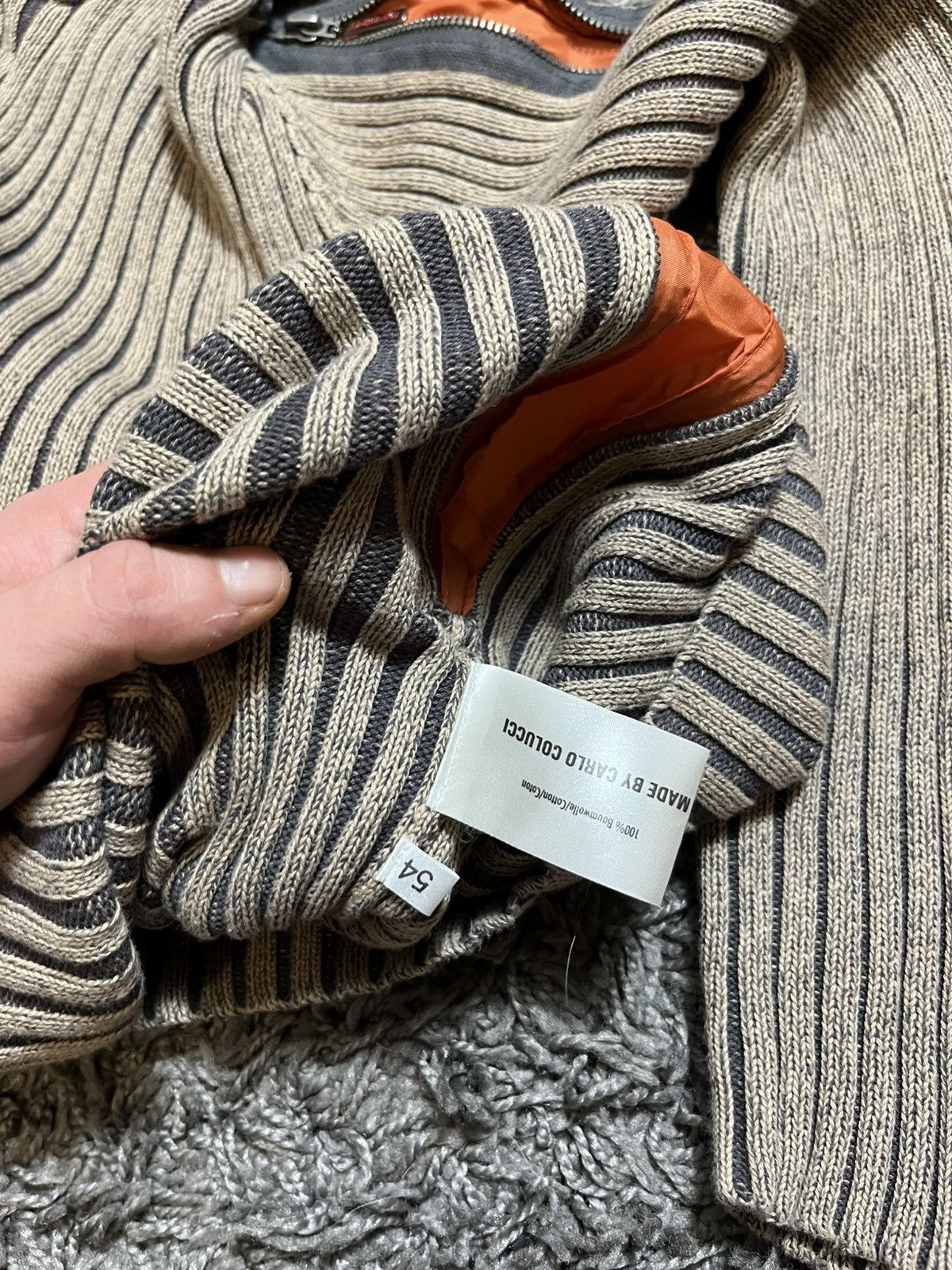 Carlo Colucci AVANT GARDE CARLO COLUCCI ZIP Y2K STYLE SWEATER Size US L / EU 52-54 / 3 - 6 Thumbnail