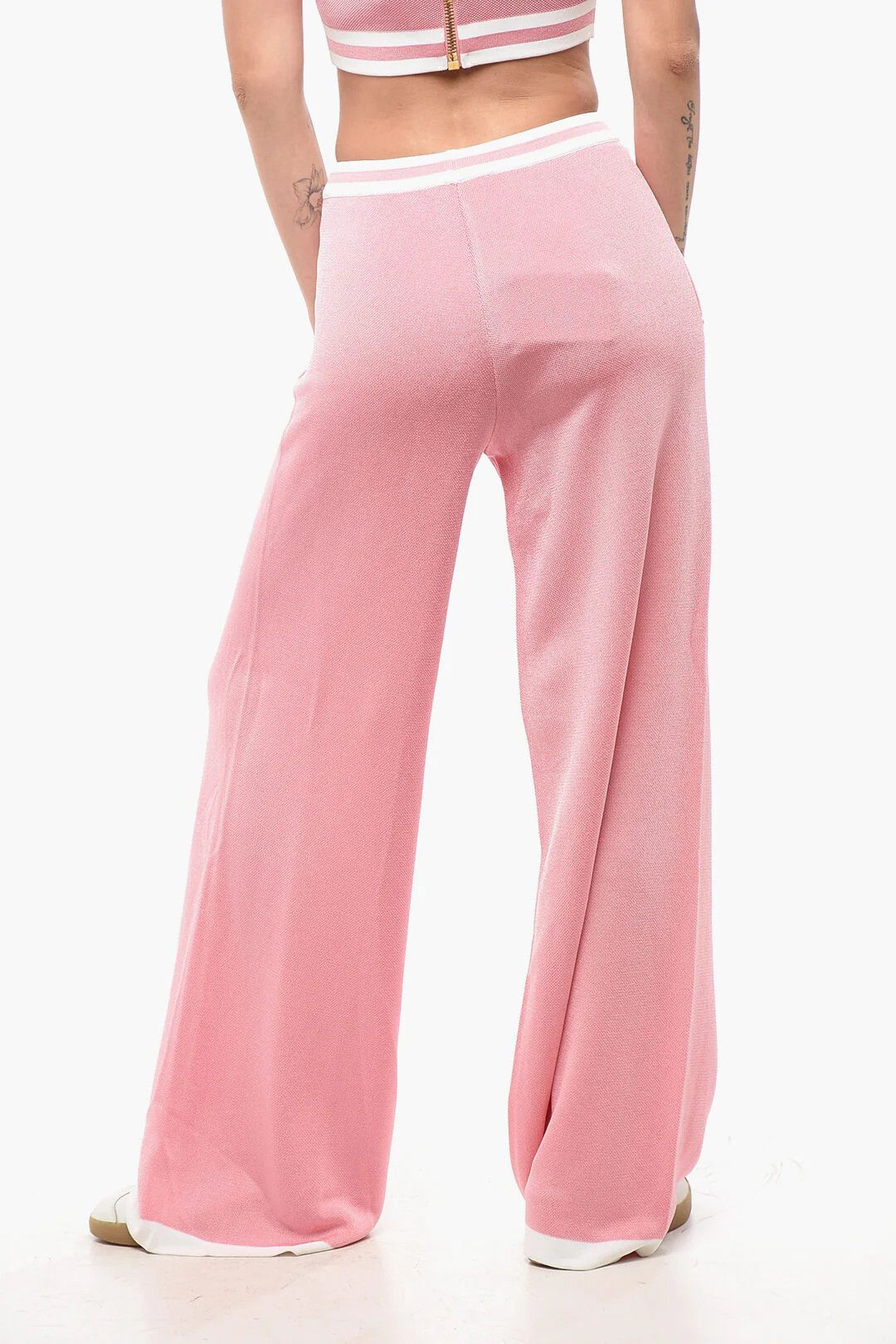 Balmain og1mm0326 High-Waist Casual Pant in Pink Size 28" / US 6 / IT 42 - 2 Thumbnail