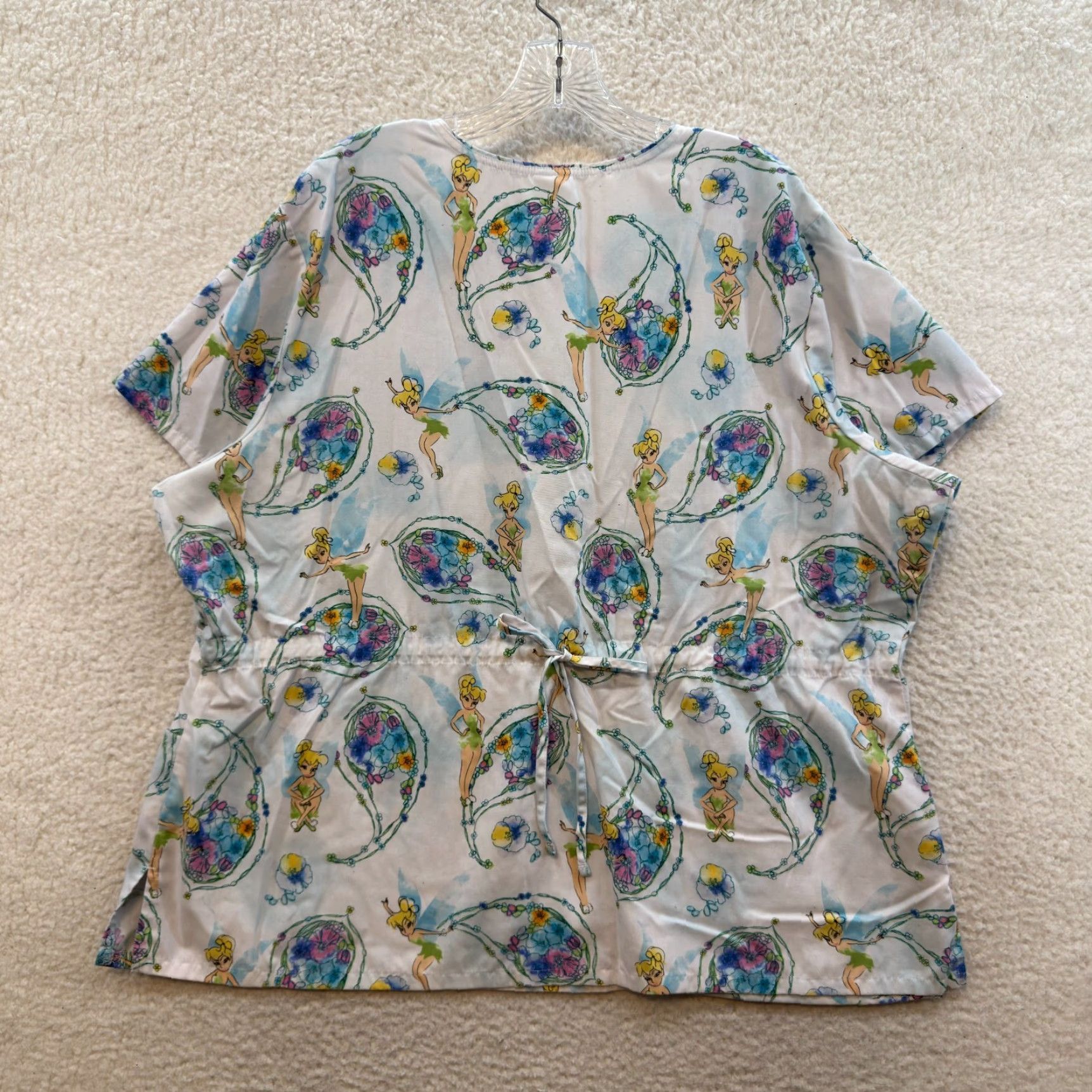 Disney VINTAGE Disney Tinkerbell Scrub Top White 2XL Womens Nurse XXL Size US XXL / EU 58 / 5 - 2 Thumbnail