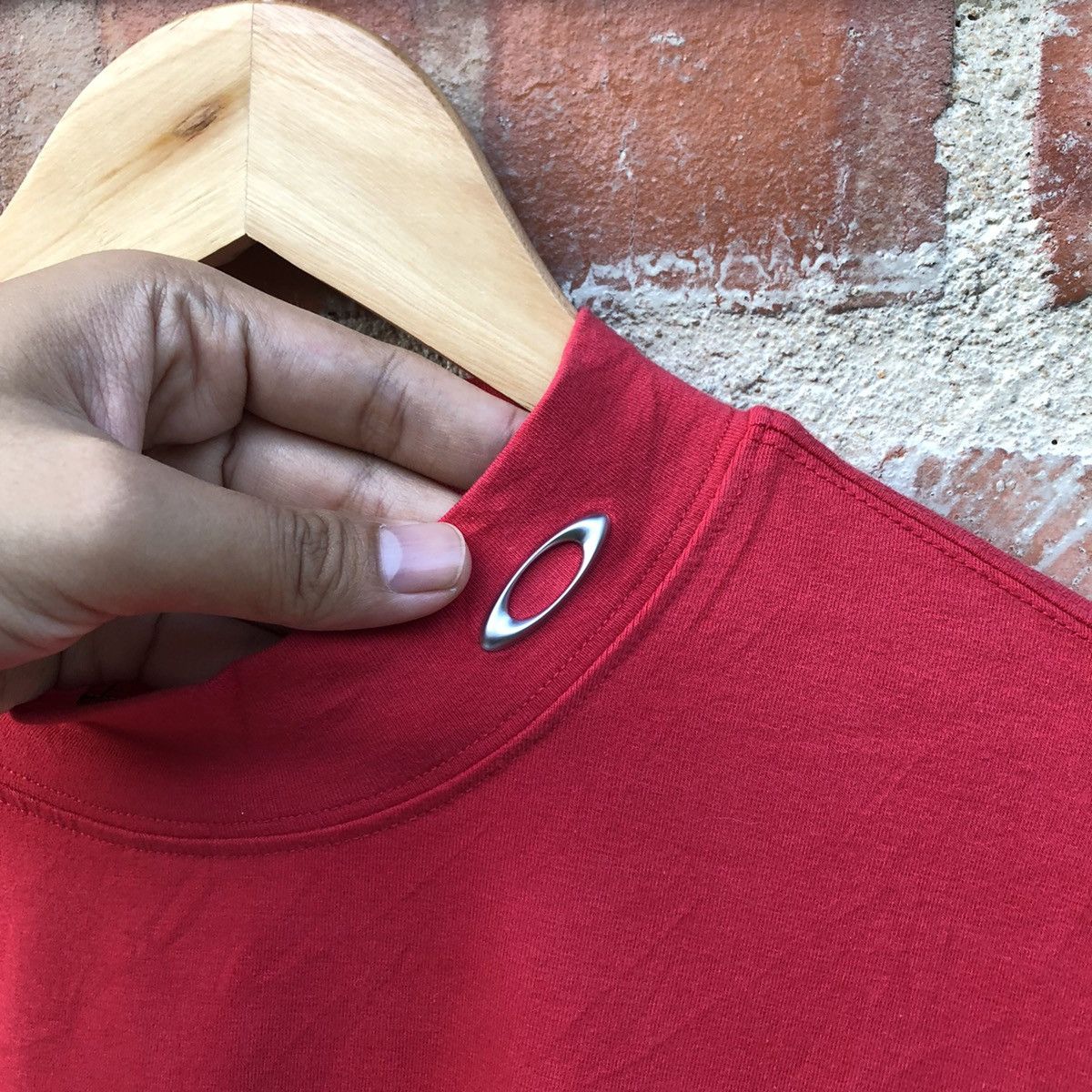 Oakley Vintage 90s Oakley Mock Neck Long Sleeve 🍒 Size US M / EU 48-50 / 2 - 6 Thumbnail