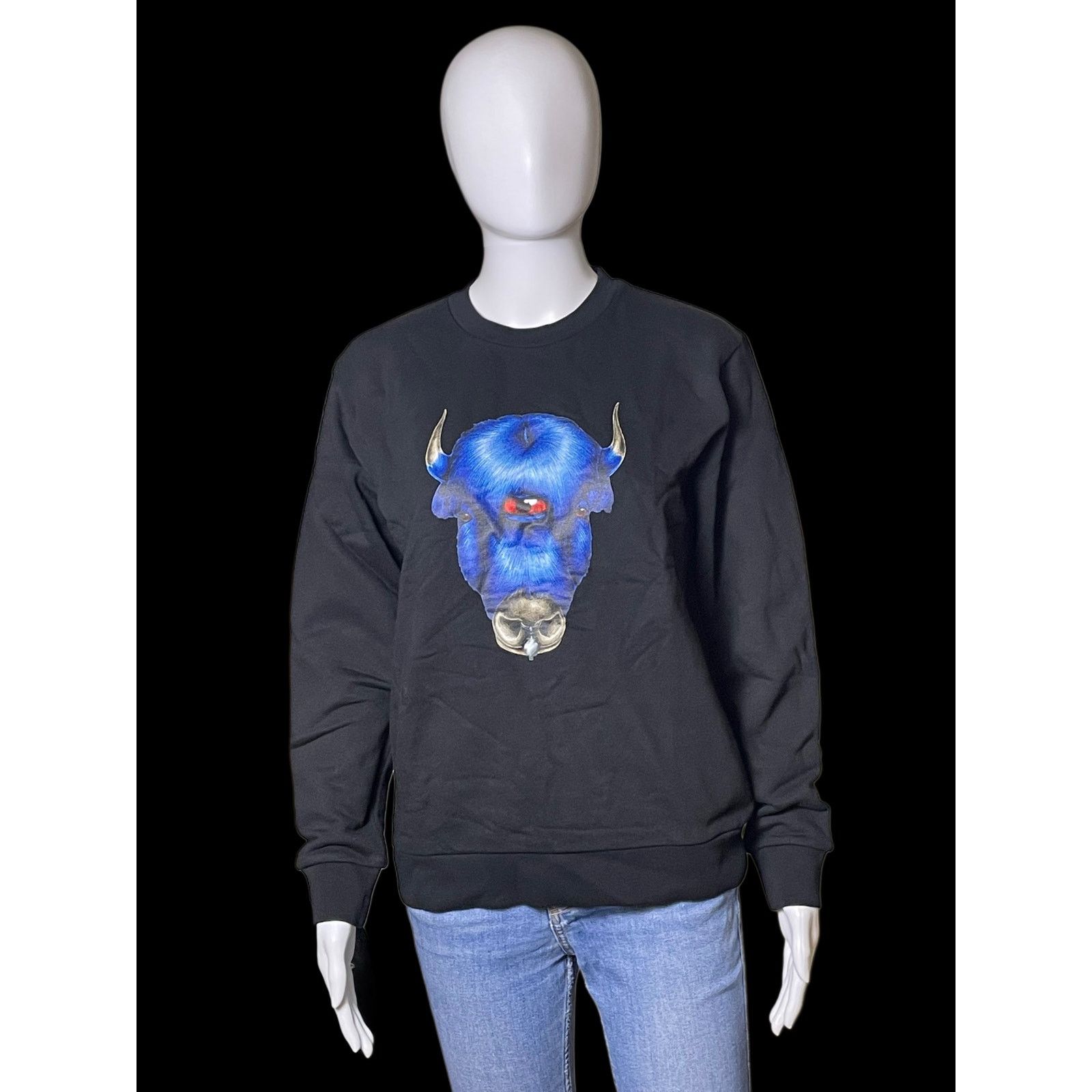 Marcelo Burlon Marcelo Burlon Kids of Milan Monster Bull Black Sweatshirt Size XL / US 12-14 / IT 48-50 - 1 Thumbnail