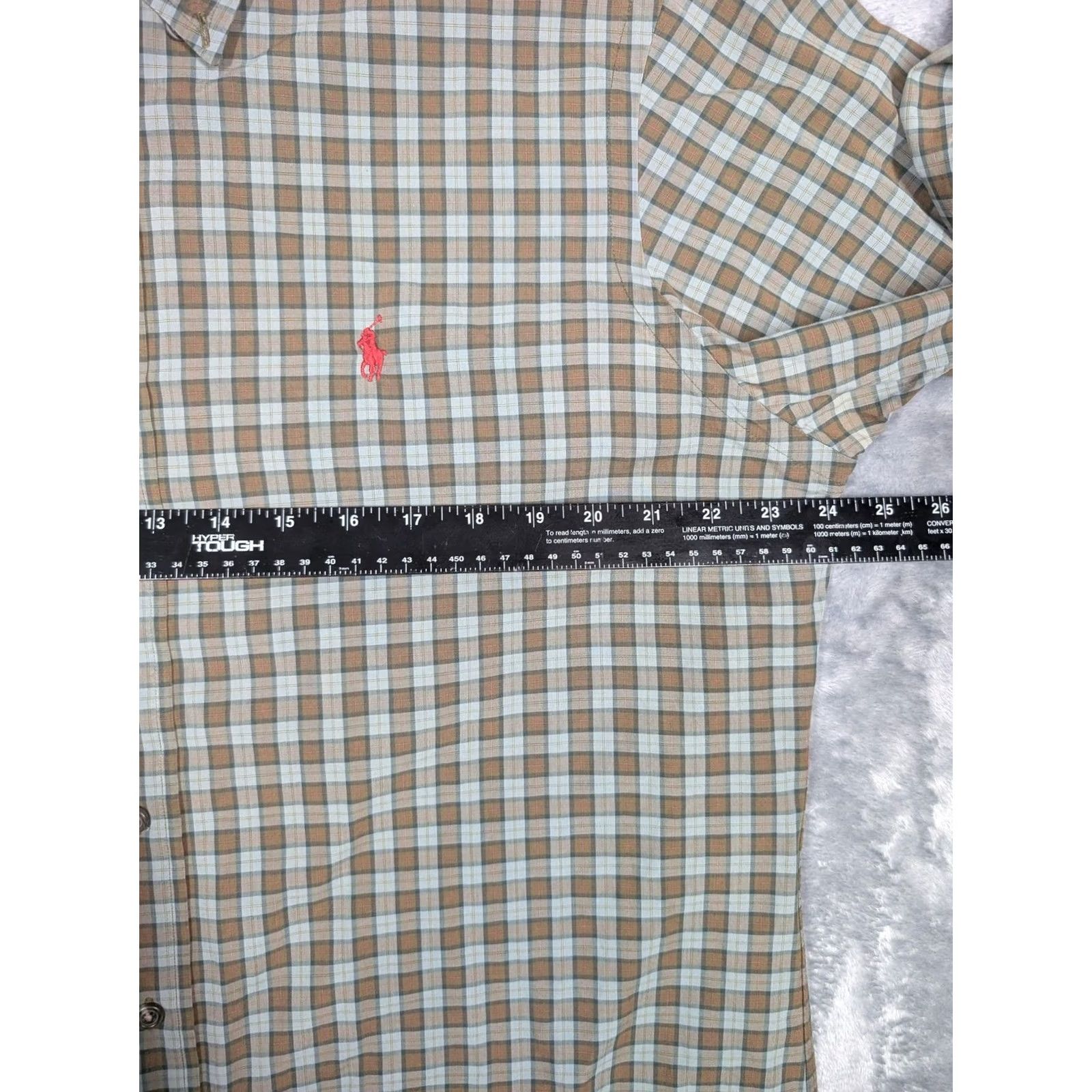 Ralph Lauren Ralph Lauren Shirt Mens L Brown Plaid Long Sleeve Button Down Custom Fit Shirt Size US L / EU 52-54 / 3 - 3 Thumbnail